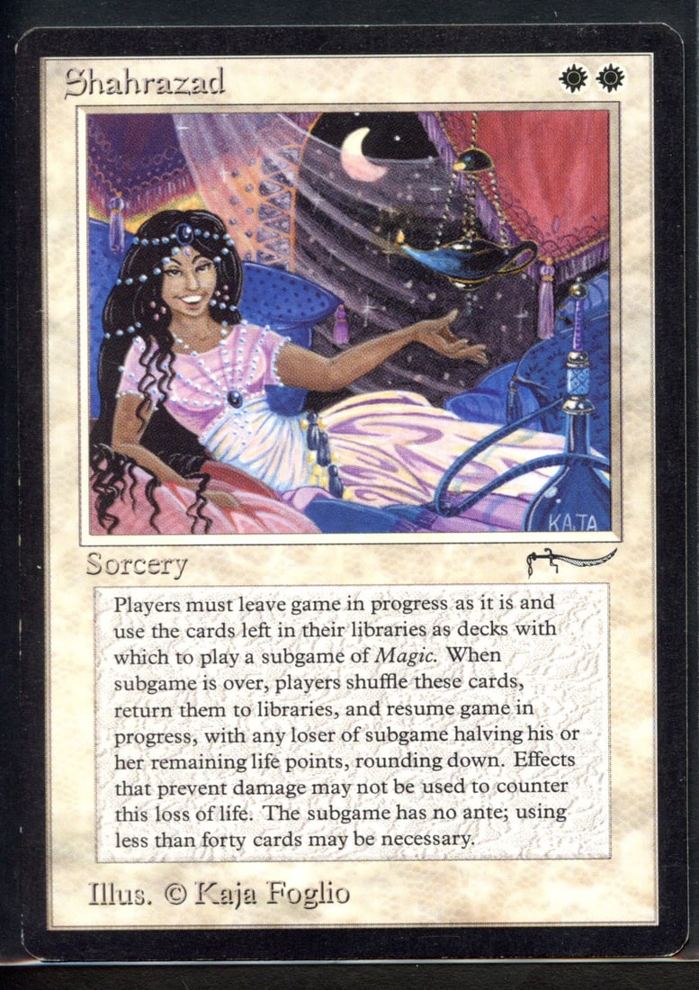 Shahrazad - Arabian Nights (EX): Shahrazad from Arabian Nights in Excellent condition.
