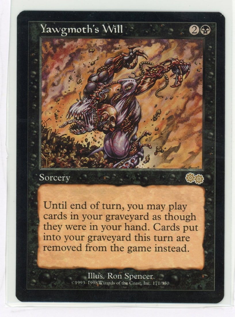 Yawgmoth's Will - Urza's Saga (NM): Yawgmoth's Will from Urza's Saga, in Near Mint condition.