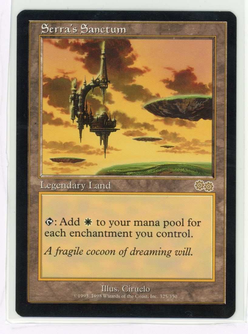 Serra's Sanctum - Urza's Saga (NM): Serra's Sanctum from Urza's Saga, in Near Mint condition.