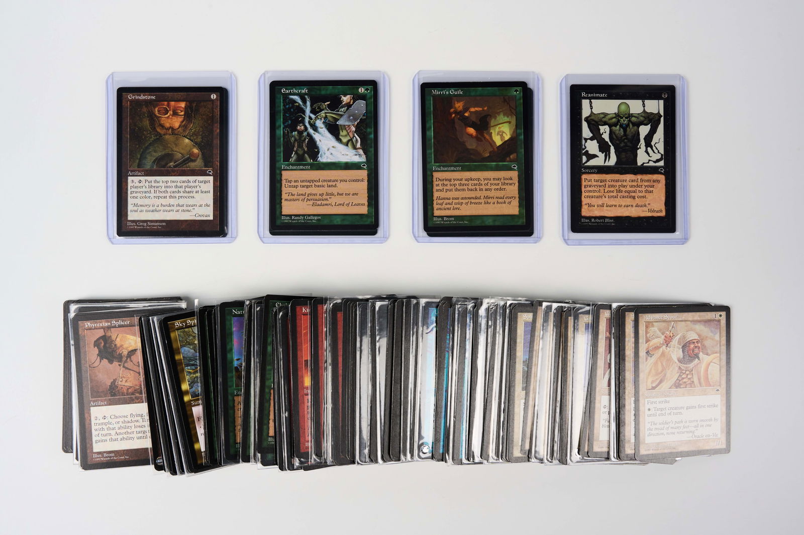 Tempest - Partially Completed Set: Partially complete set of Tempest. The majority of the cards are in Good (GD) and Excellent (EX) condition.Highlights Include: Wasteland, Sapphire Medallion, Lotus Petal, Grindstone, Mirri???????????