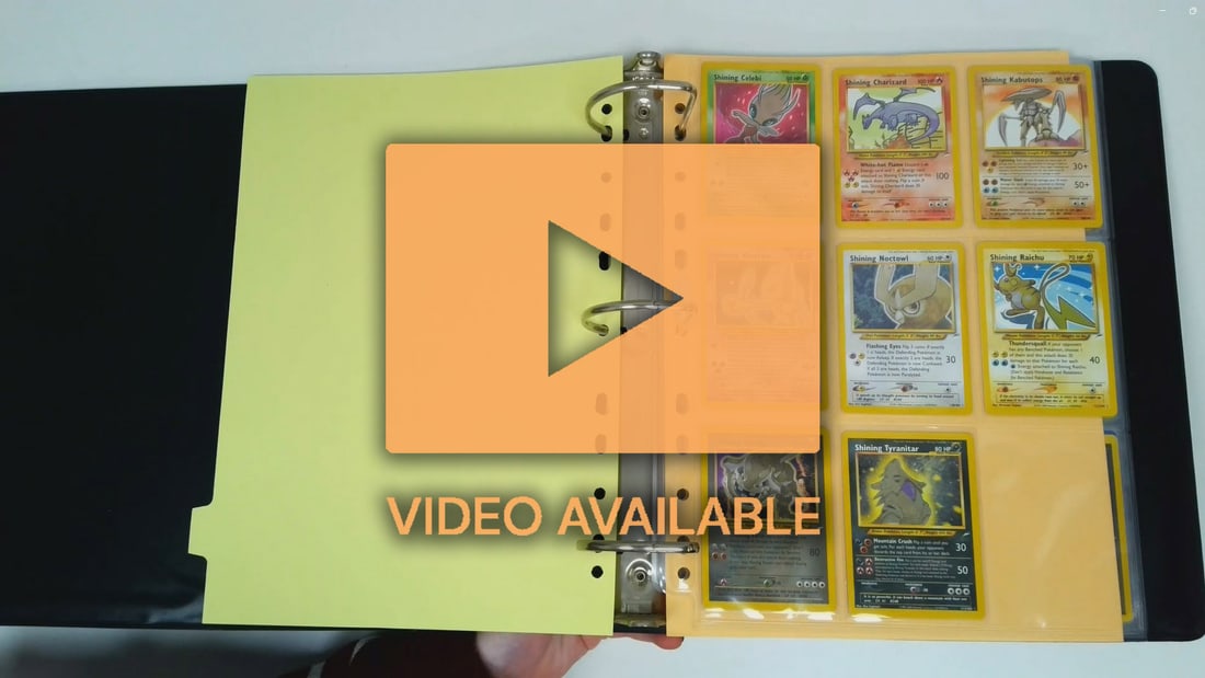 Complete Neo Destiny Set - Shinings included - 113/105 - Unlimited: What do you get:A complete Neo Destiny expansion including all 8 shining Pokémon - all of which are pack fresh near mint or better condition. All cards in Excellent to Near Mint condition.The cards a