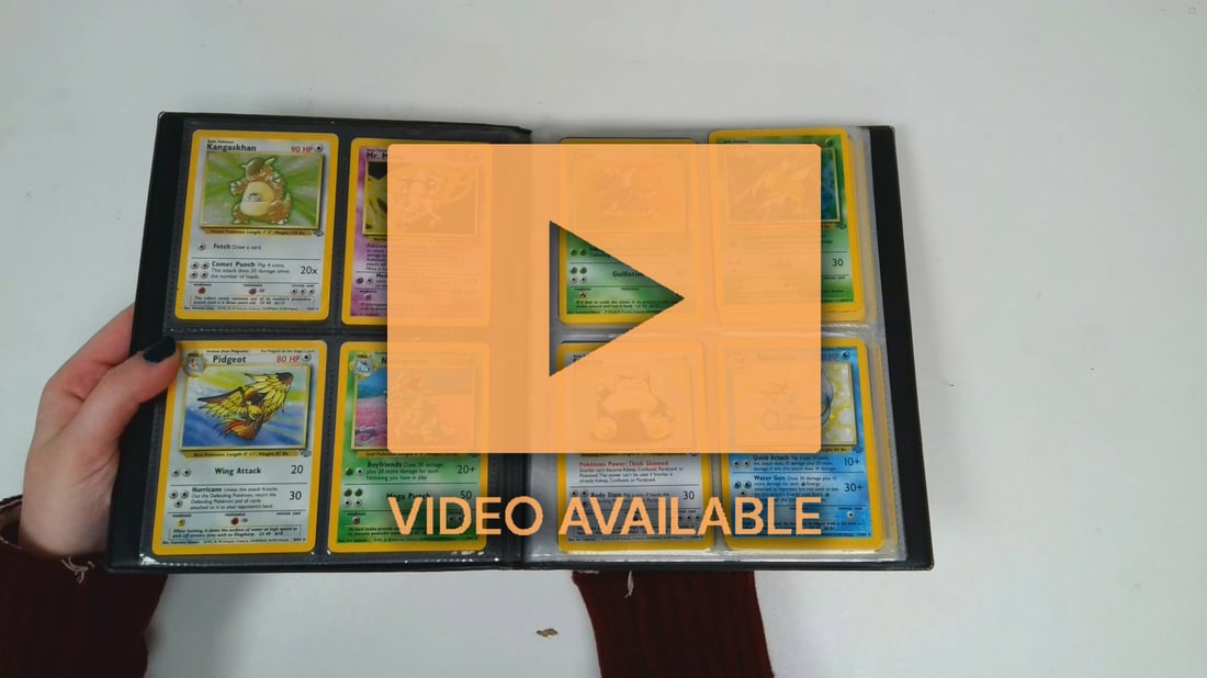 Jungle Partially Complete Sets 57/64 + Team Rocket Bundle: This lot features a partially complete set of Jungle consisting of 57 of the 64 cards. The 13 included holos from Jungle are:Flareon #3, Jolteon #4, Kangaskhan #5, Mr. Mime #6, Pidgeot #8, Nidoqueen #