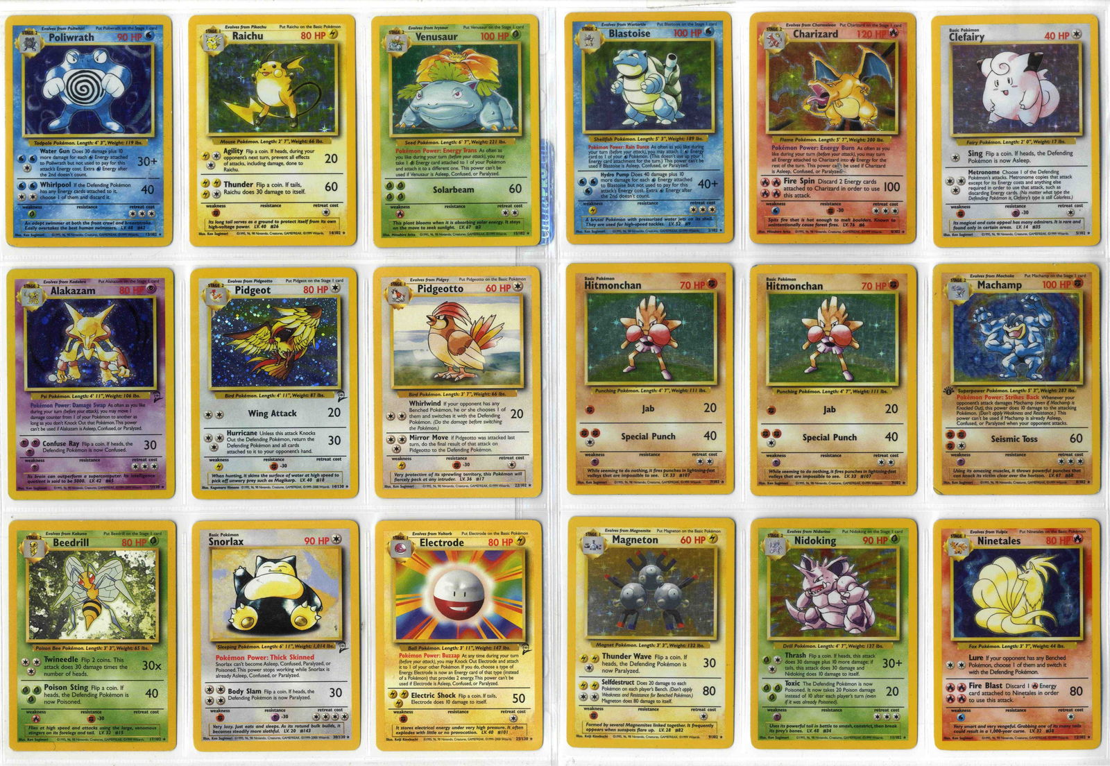 Base Set // Base Set 2 Partially Complete Collection: This lot features partially completed Base Set and Base Set 2, with the majority of cards falling around the Light Play to Moderate Play conditions, with some exceptions either side.Included in this c