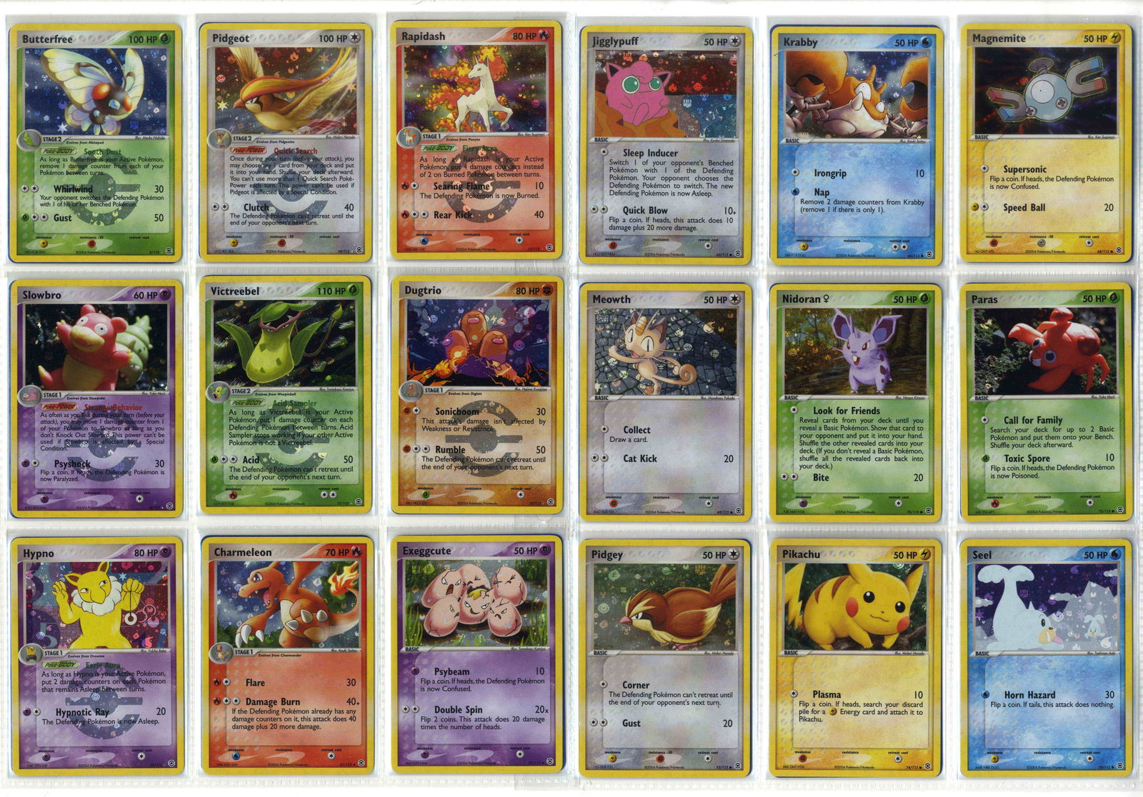 Ex Fire Red & Leaf Green Partially Complete Set: What do you get: A partially complete master set of Ex Fire Red / Leaf Green. From the main set you're getting 93 cards from the main 112 card set. This includes #106 Clefable ex and #110 Mr Mime ex.