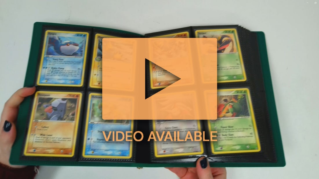 EX Emerald - Complete Non-Holo Set: This lot contains a complete set of EX Emerald's commons, uncommons, and non-holo rares (Cards 12 to 89 are included). Iconic cards such as Groudon #14 and Kyogre #15 are included, making this a nosta