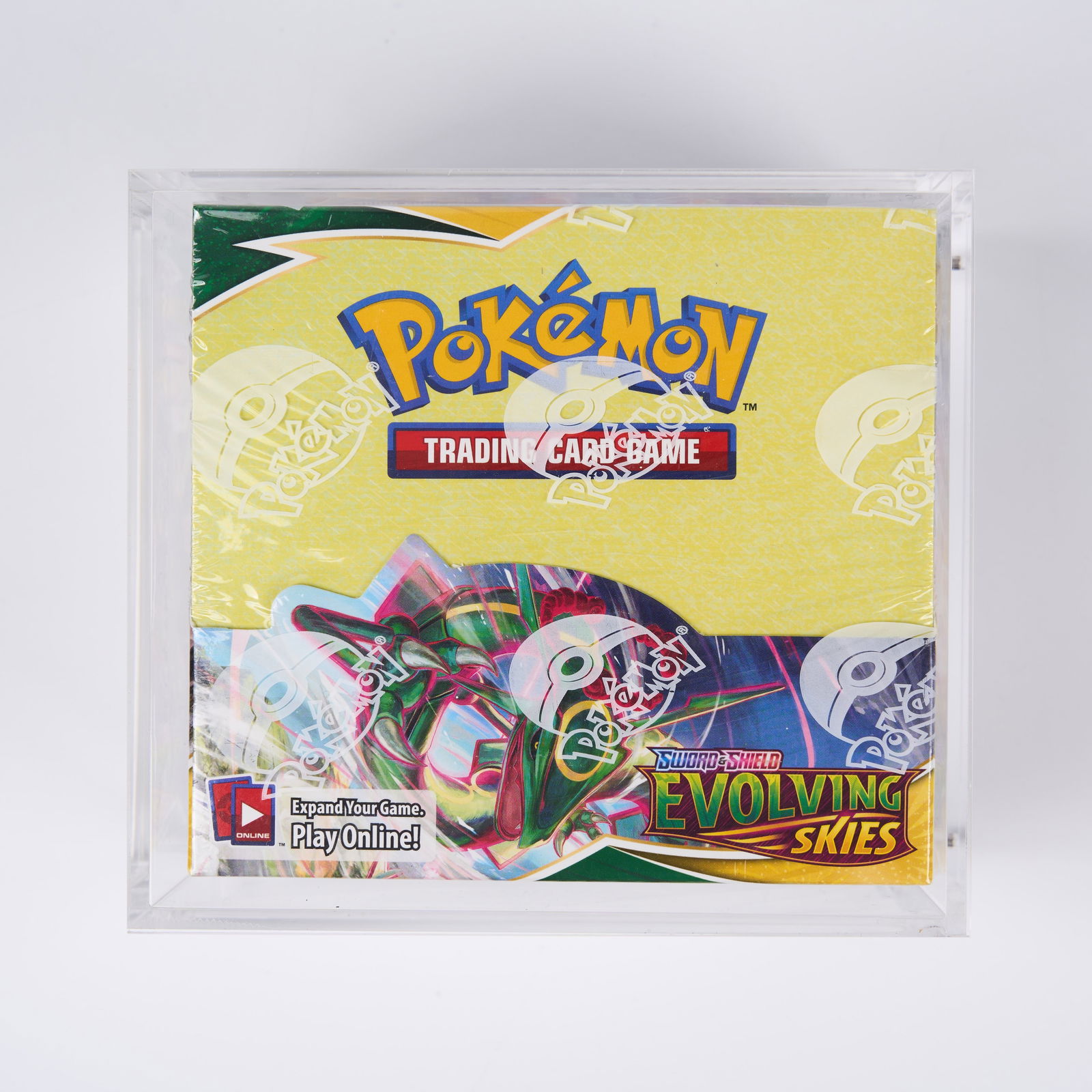 Evolving Skies Sealed Booster Box - 2021 Sword & Shield: Evolving Skies was the seventh set in the mainline Sword & Shield era releasing in August 2021. This factory sealed box contains 36 sealed booster packs. The set has the highly coveted 'Moonbreon' and