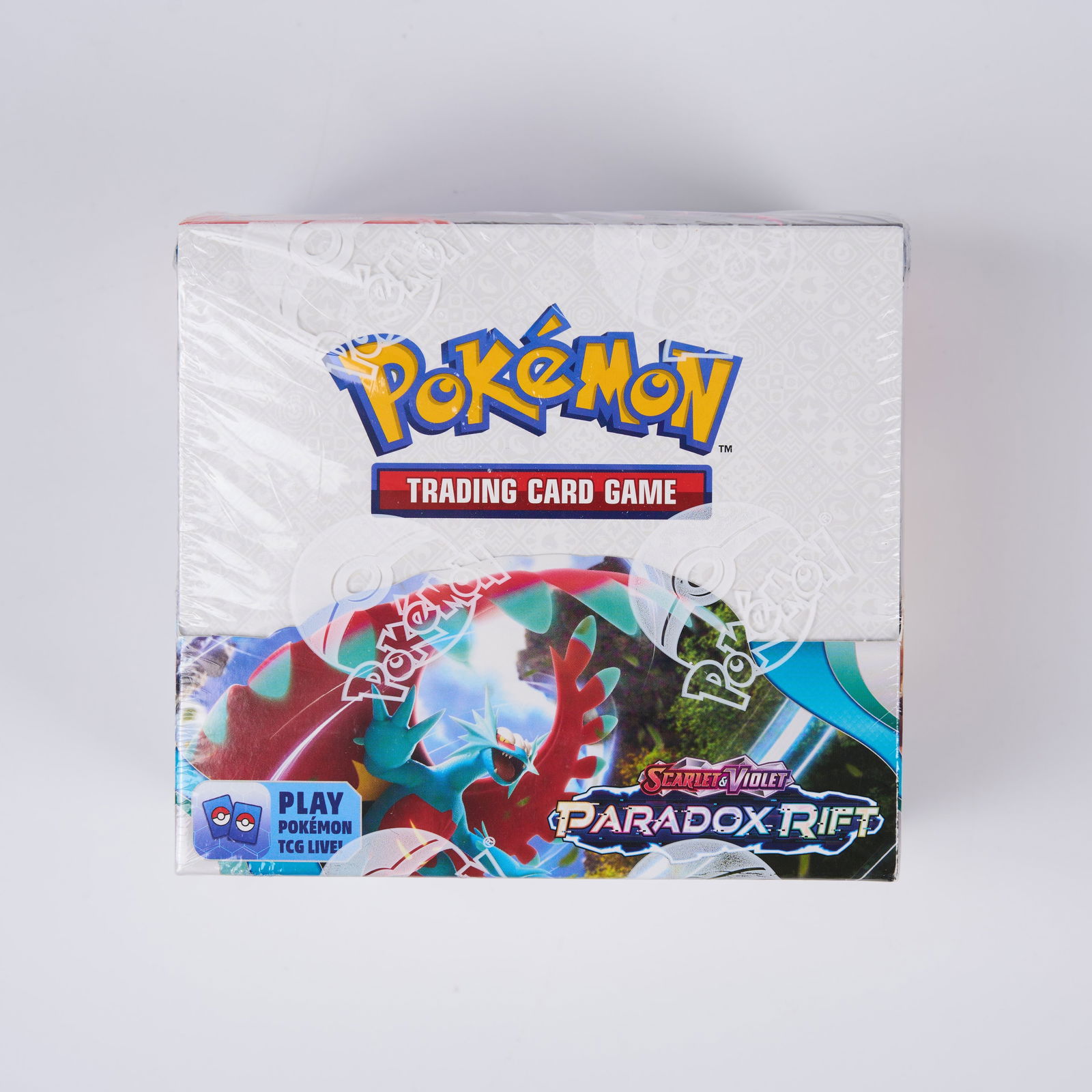 Paradox Rift Sealed Booster Box 2023 Factory Sealed: SV04 Paradox Rift was the fourth set in the Scarlet & Violet era of trading cards and originally released in November 2023. This factory sealed booster box contains 36 sealed booster packs. The shrink
