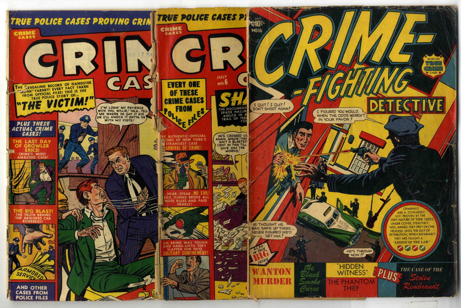 Selection of Golden Age Crime Comics (Various Publishers, 1948-1956) Bundle of 23 Issues (1 of 7)