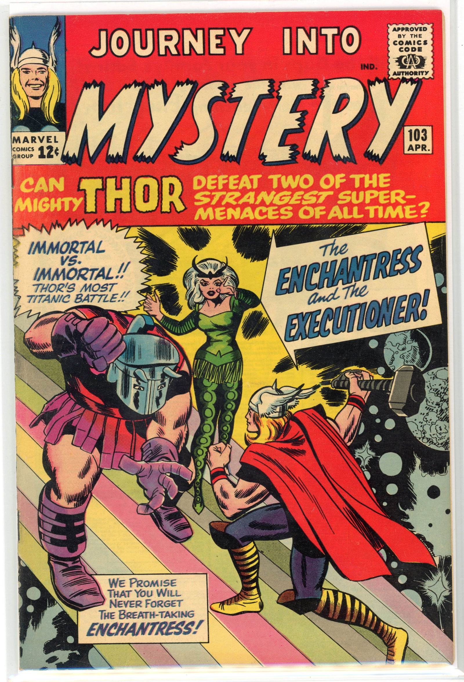 Journey into Mystery #103 (Marvel Comics, 1964) First appearance of Enchantress and Skurge The (1 of 2)