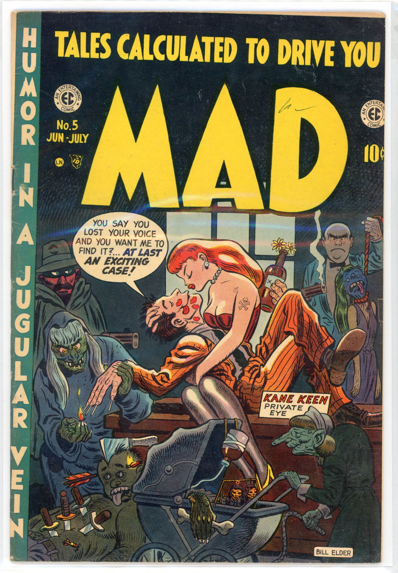 Mad #5 (EC, 1953) Low distribution and William Gaines biography (1 of 3)