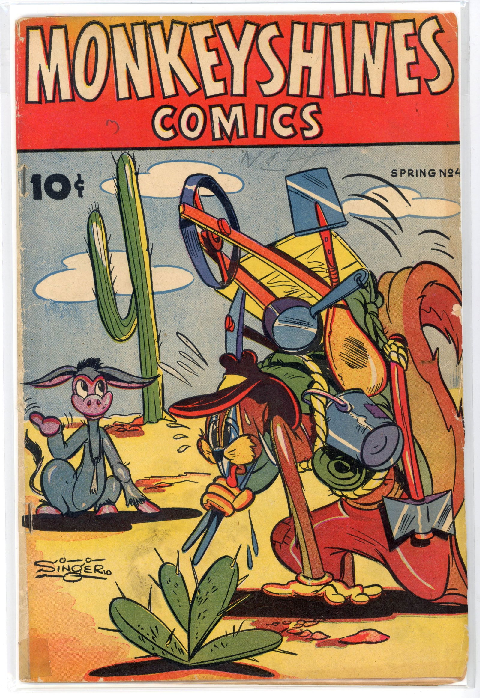 Monkeyshines Comics (Ace Magazines, 1944-1949) Bundle of 7 issues: Monkeyshines Comics (Ace Magazines, 1944-1949). Bundle of 7 issues.Bundle includes: #4 (VG), #9 (FN), #10 (FN), #11 (VG/FN), #13 (FN), #18 (