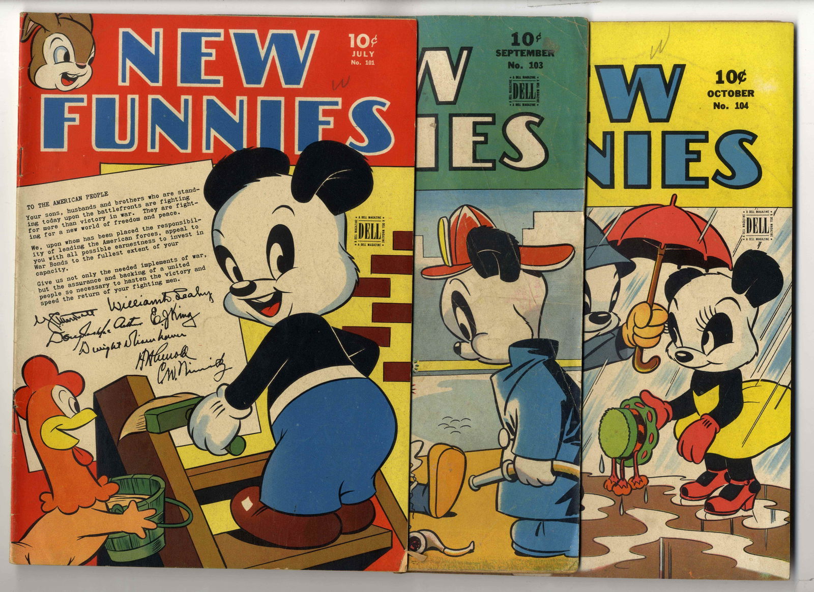 New Funnies (Dell, 1945-1947) Bundle of 19 issues (1 of 5)