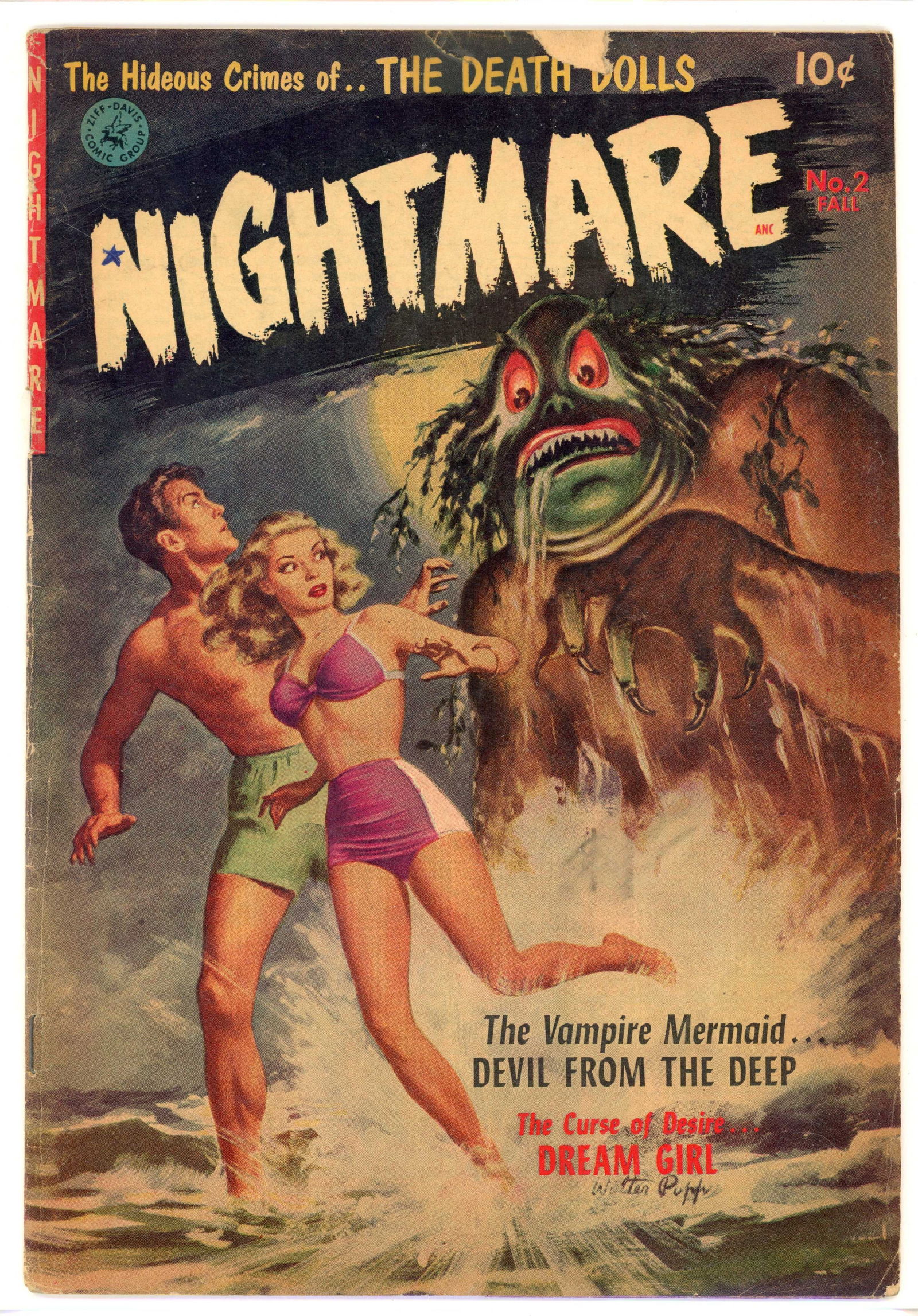 Nightmare #2 (St John, 1952) Last Ziff-Davis issue (1 of 2)