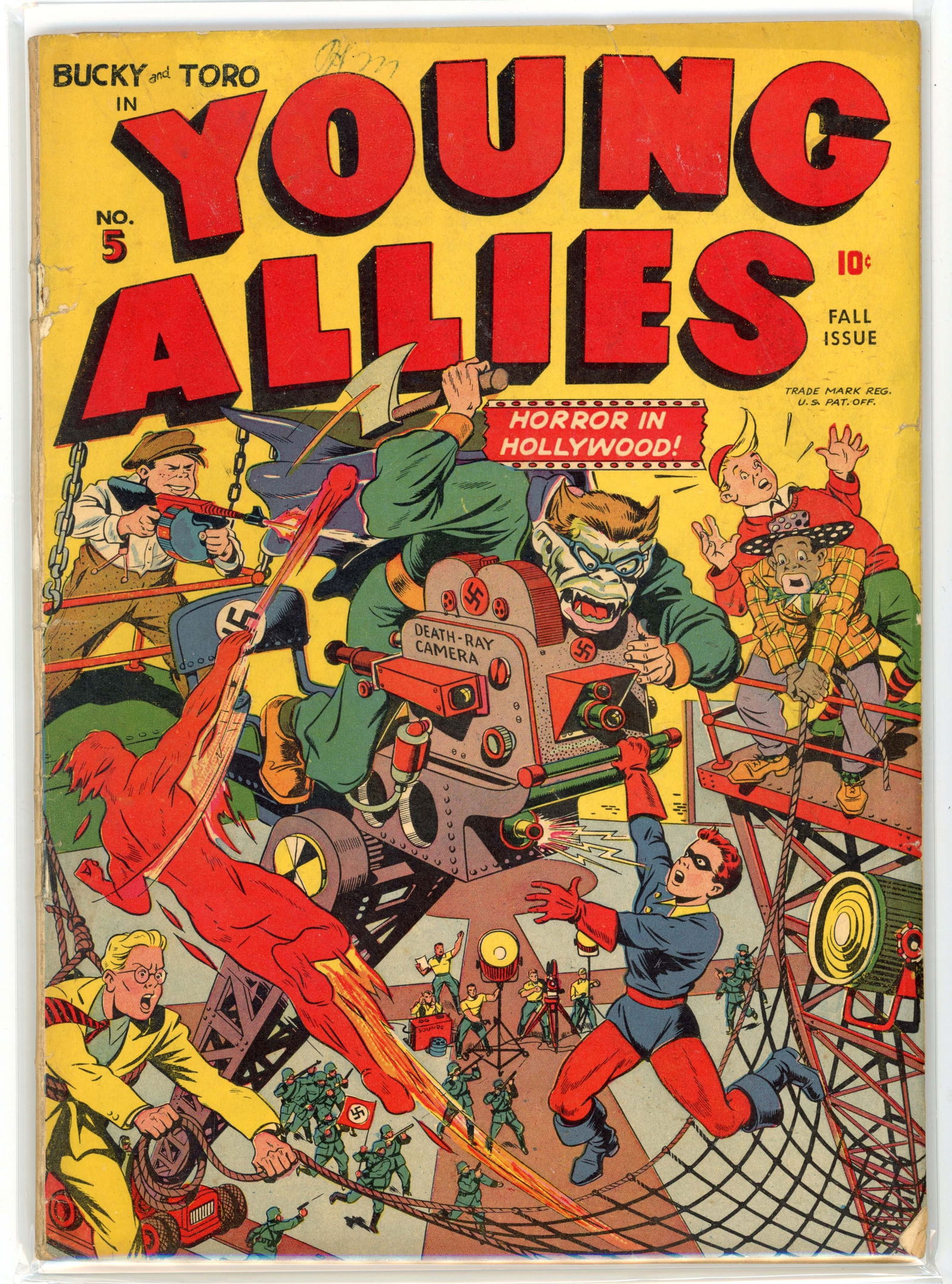 Young Allies #5 (Timely, 1942) CGC 3.0: Young Allies #5 (Timely, 1942). CGC 3.0Captain America, Human Torch and Hitler appearances.Nazi War cover art by Alex Schomburg. Interior art by Schomburg and Al Avison. Story and edited by Stan Lee.C