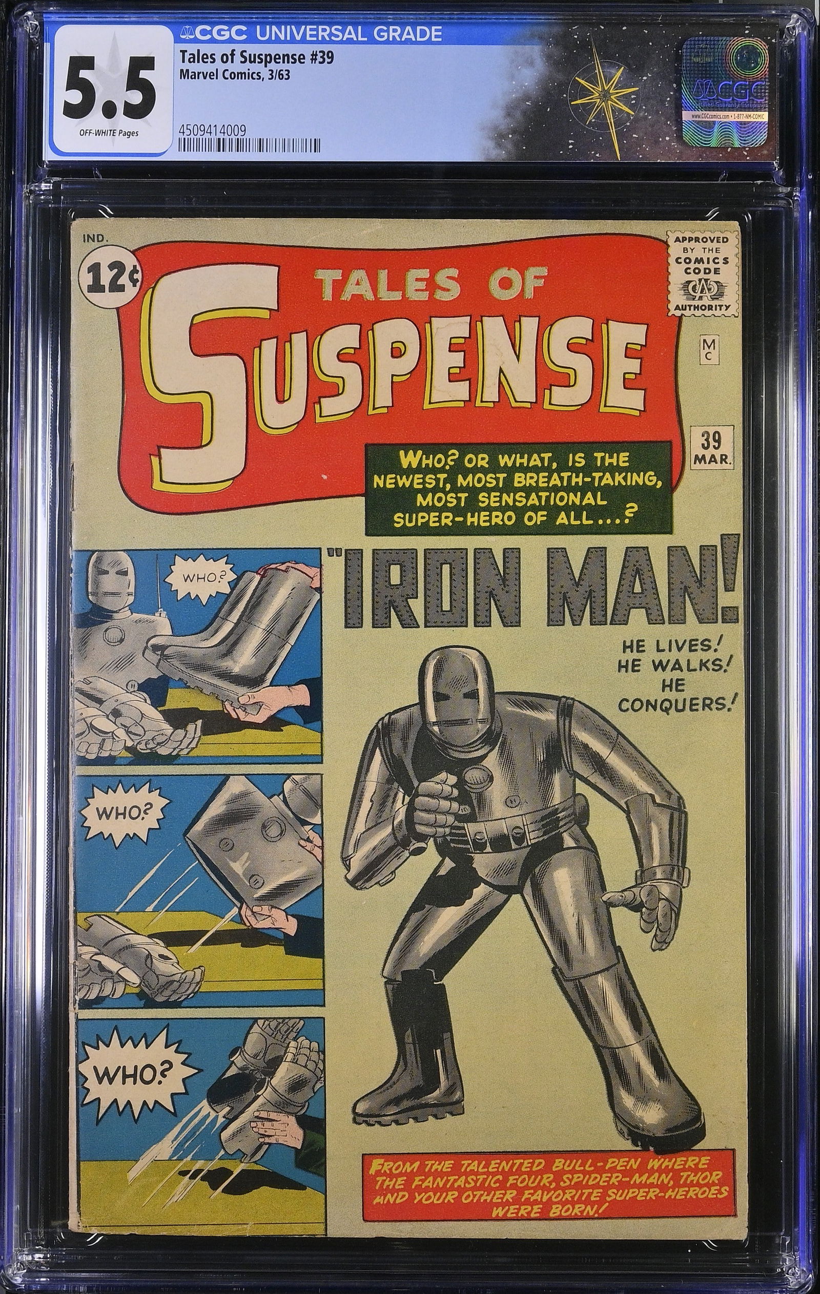 Tales Of Suspense #39 (Marvel Comics, 1963) CGC 5.5 - First appearance of Tony Stark, Iron Man (1 of 2)