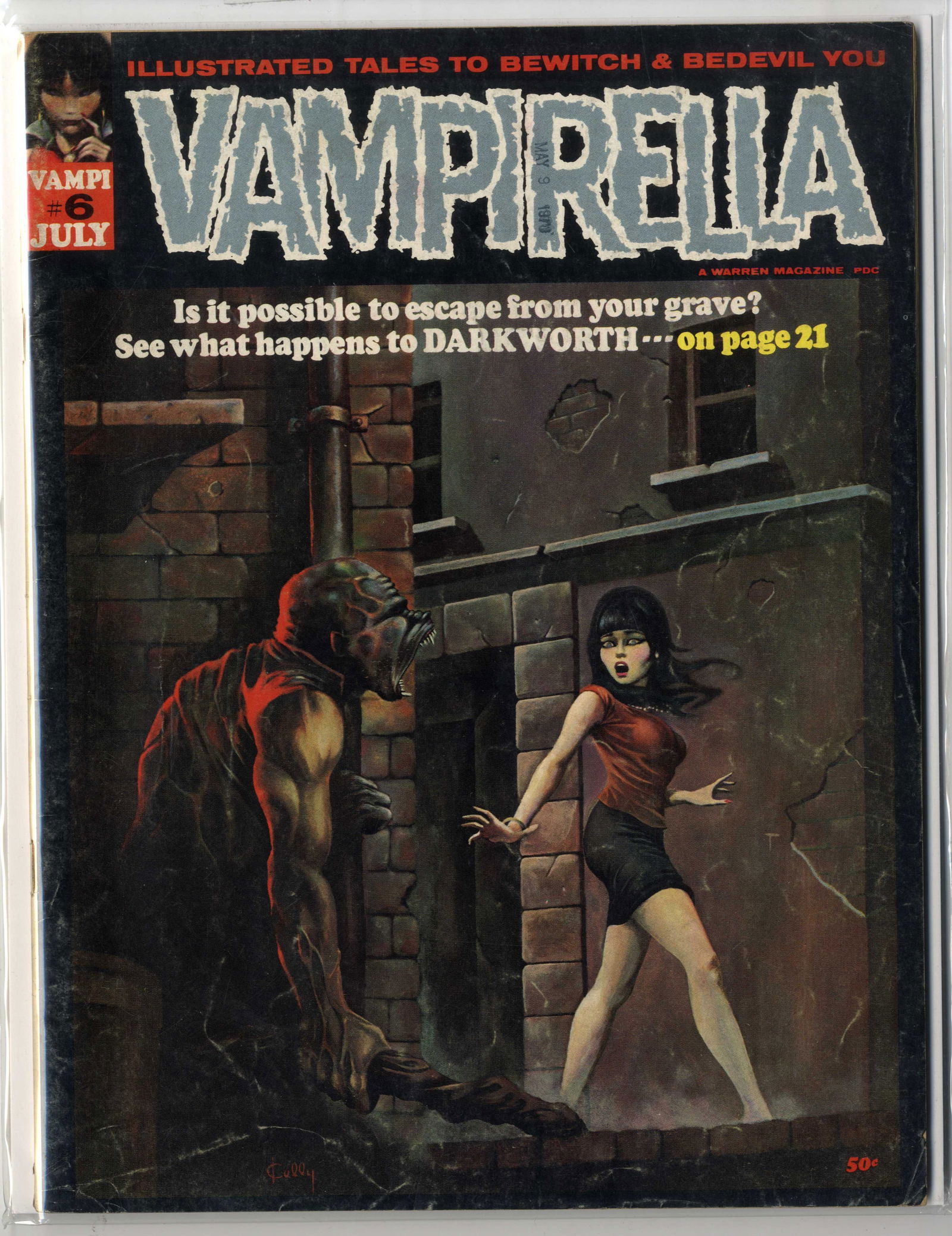 Vampirella #6 (Warren, 1970) Ken Kelly Cover (1 of 2)