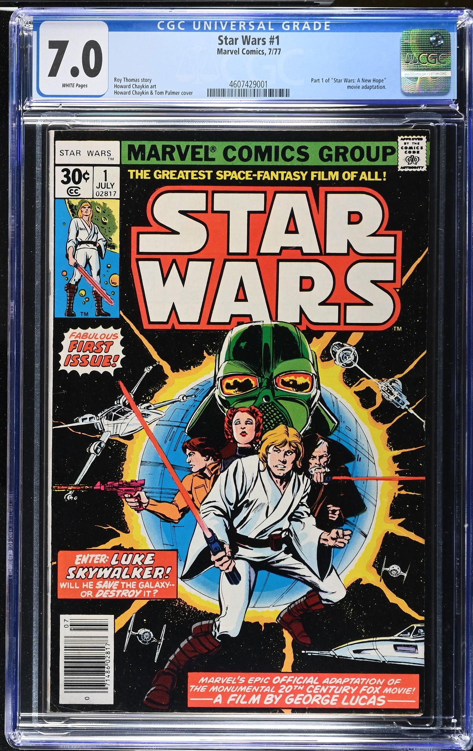 Star Wars #1 (Marvel Comics, 1977) Part 1 of "Star Wars: A New Hope" movie adaptation (1 of 2)