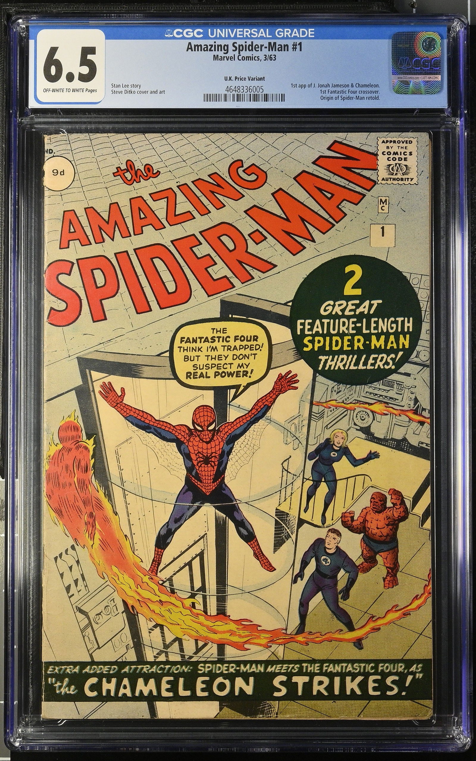 Amazing Spider-Man #1 (Marvel Comics, 1963) CGC 6.5 (1 of 2)