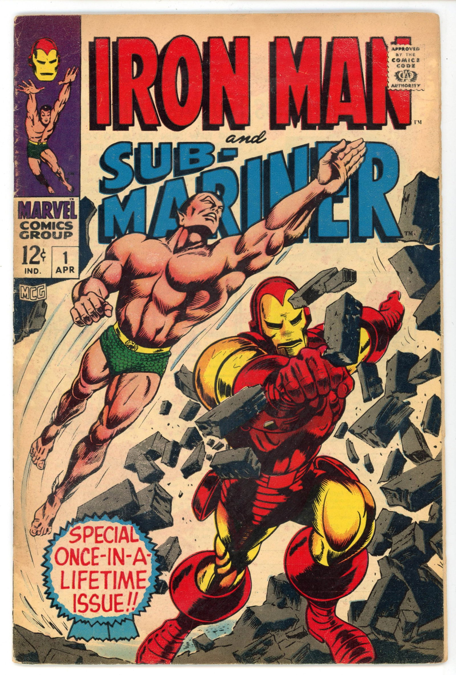 Iron Man and Sub-Mariner #1 (Marvel Comics, 1968) Pre-dates Iron Man #1 and Sub-Mariner #1 (1 of 2)