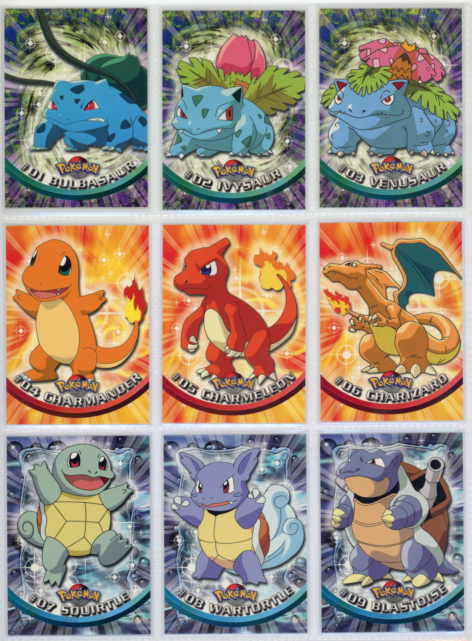 Topps Pok??mon Trading Cards Series 1 Complet: A complete non-holo set of the Pokemon Trading Cards Series 1, in mostly LP-NM condition