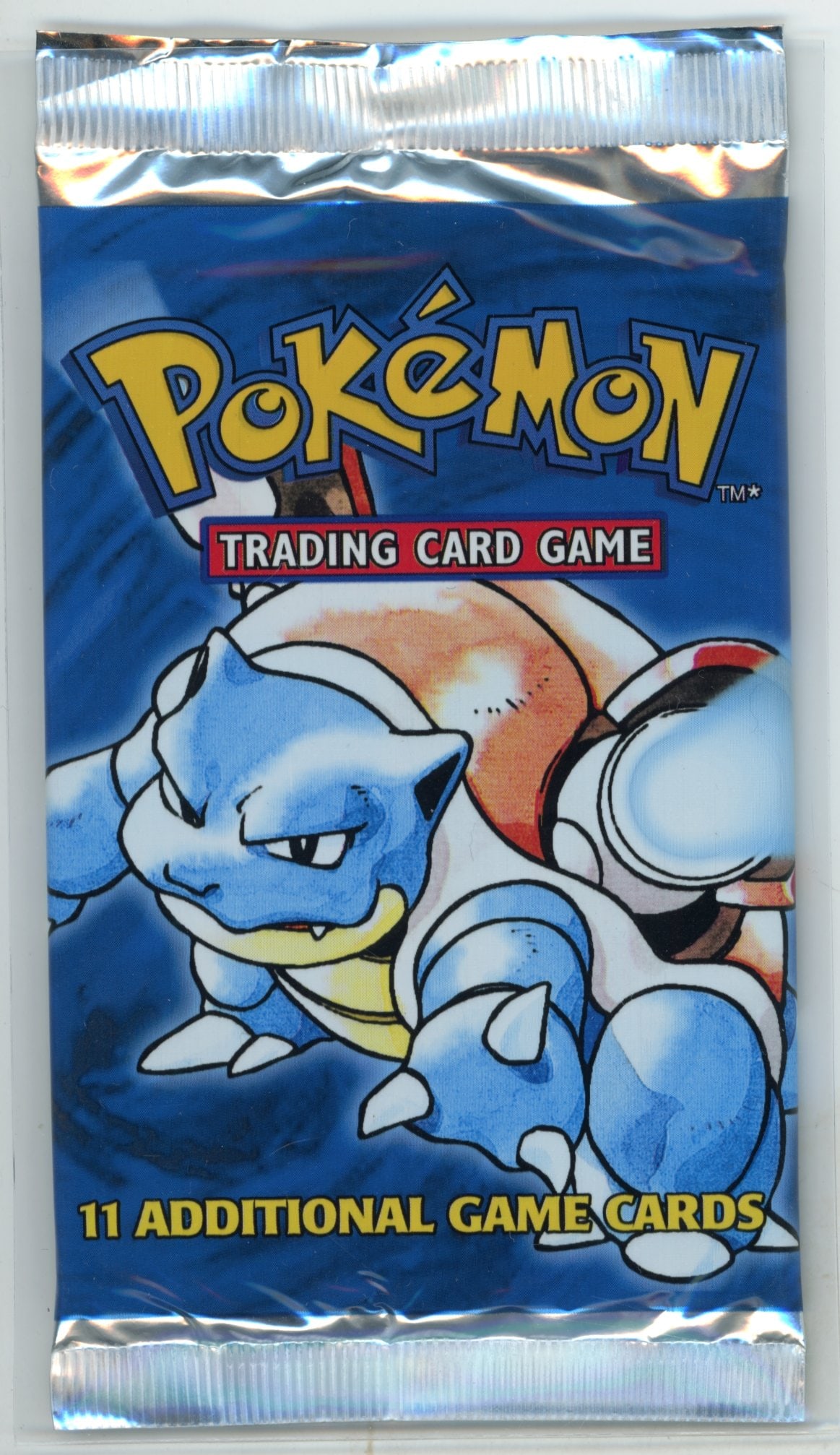 Base Set 4th Print Sealed Booster Pack (Blastoise): This stunning vintage pack has the longer crimp and 1999-2000 date, meaning it is part of the highly coveted '4th print'. With the Blastoise artwork, this pack is in excellent condition, looking as
