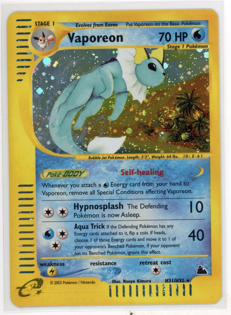 Vaporeon #H31 Skyridge NM (1 of 2)