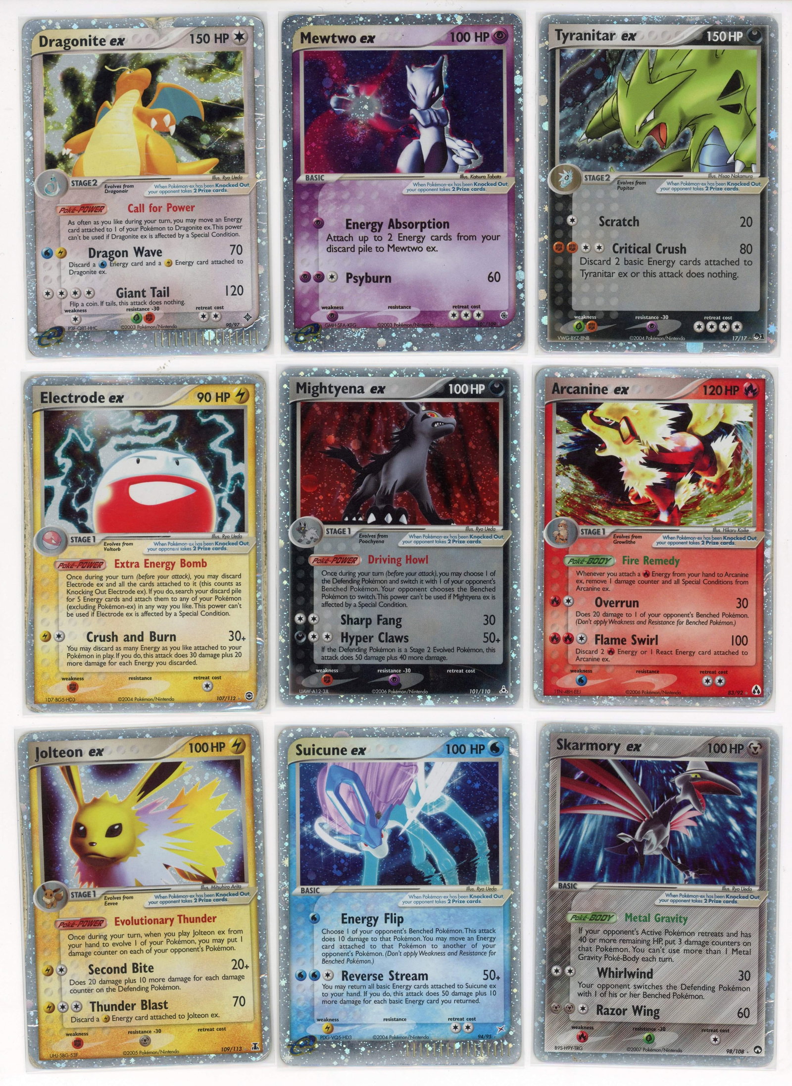 'ex' Pokemon Collection (X9 Cards) (1 of 2)