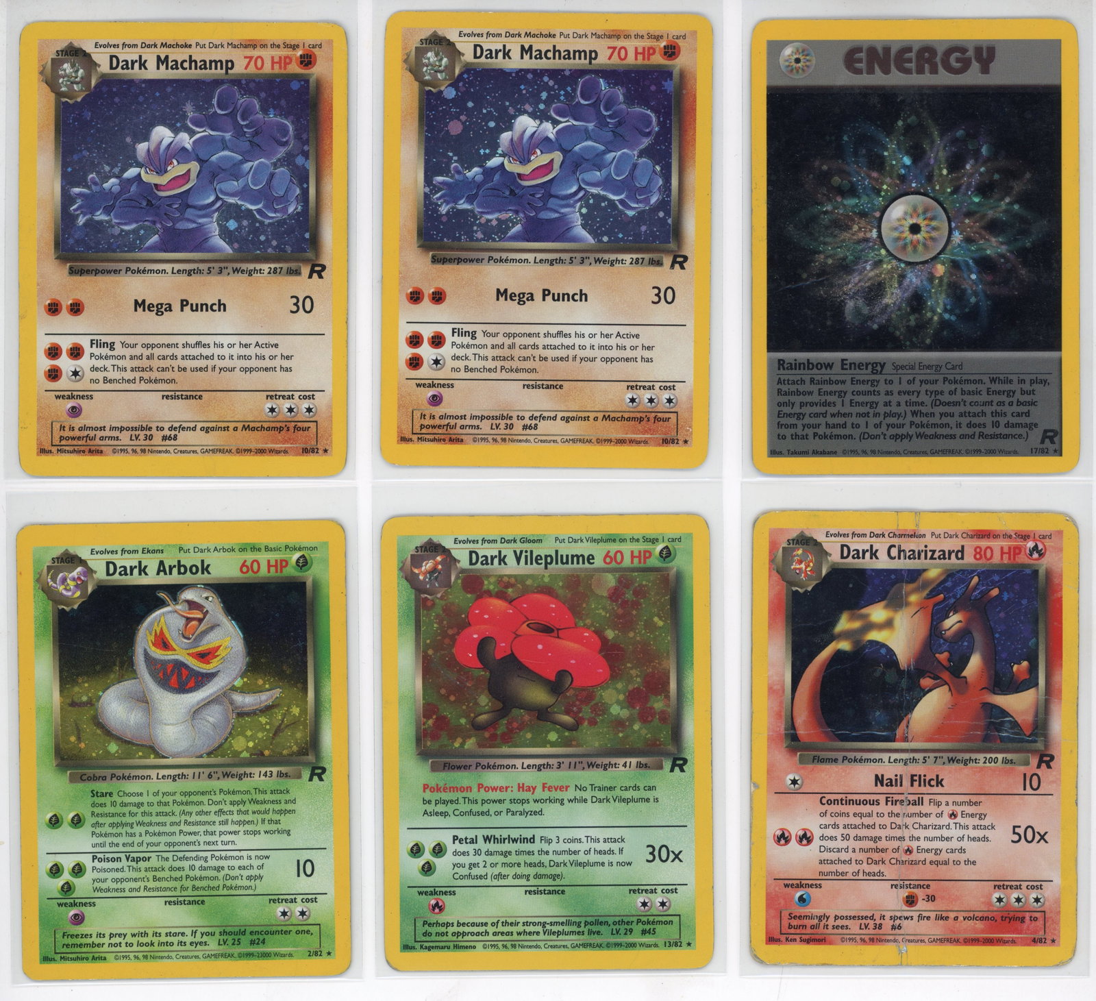 Partially Complete Team Rocket Set (2000) - Inc. X6 Holos: This partially complete set of Team Rocket (2000) has been previously loved, and as such features many cards in HP condition, with some damaged. However, these still look great in a binder, featuring 