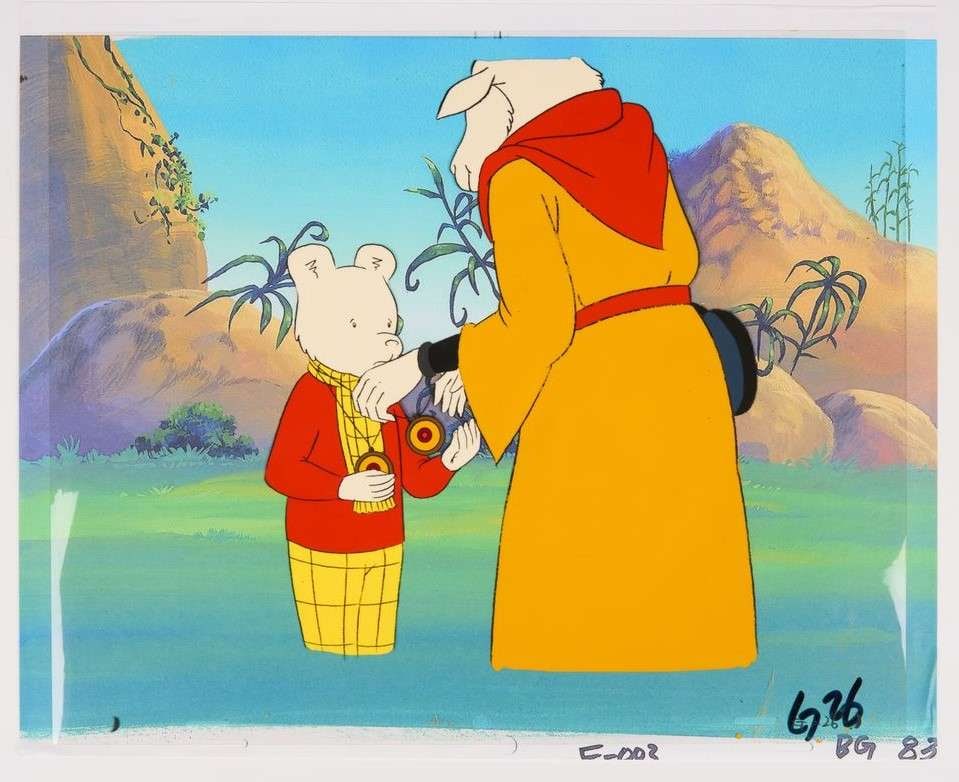 Rupert The Bear Animated Series Original Hand Painted Production Cels (Nelvana, 1991-1997) Total 2 (1 of 4)