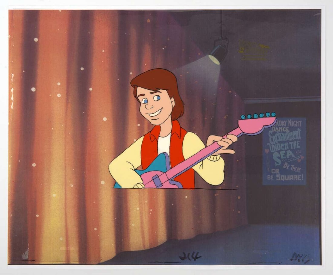 Back To The Future The Animated Series Original Marty & DeLorean Production Cels (Universal (1 of 4)