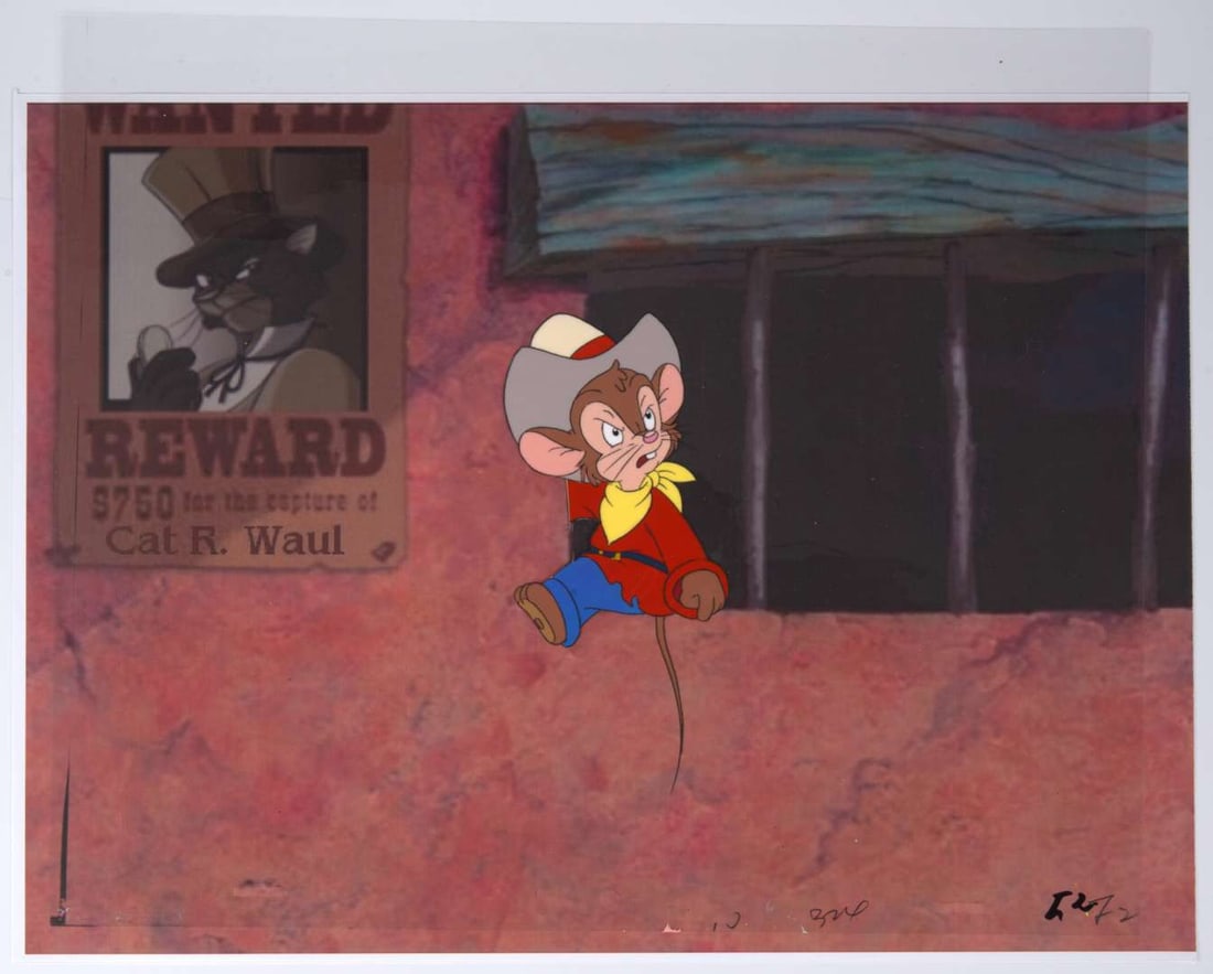 Fievel's American Tails Original Hand Painted Production Animation Cels (Universal Cartoon Studios, (1 of 8)