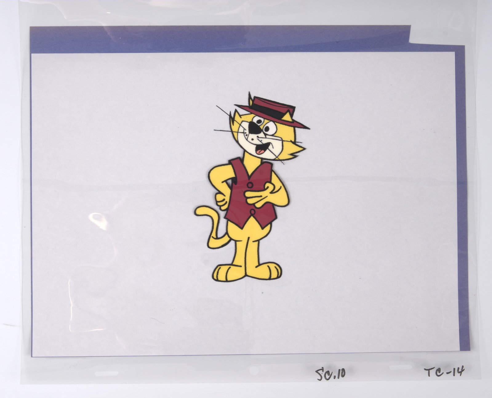 Top Cat Hand Painted Production Cel (Hanna Barber, 1961-1962) (1 of 1)