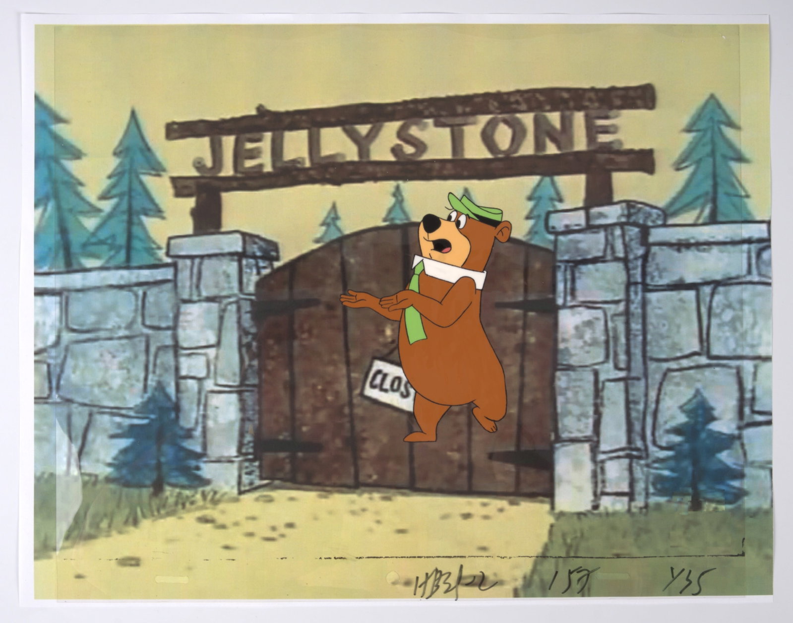 The Yogi Bear Show Original Production Yogi Animation Cel (Hanna Barbera, 1961-1962) (1 of 3)