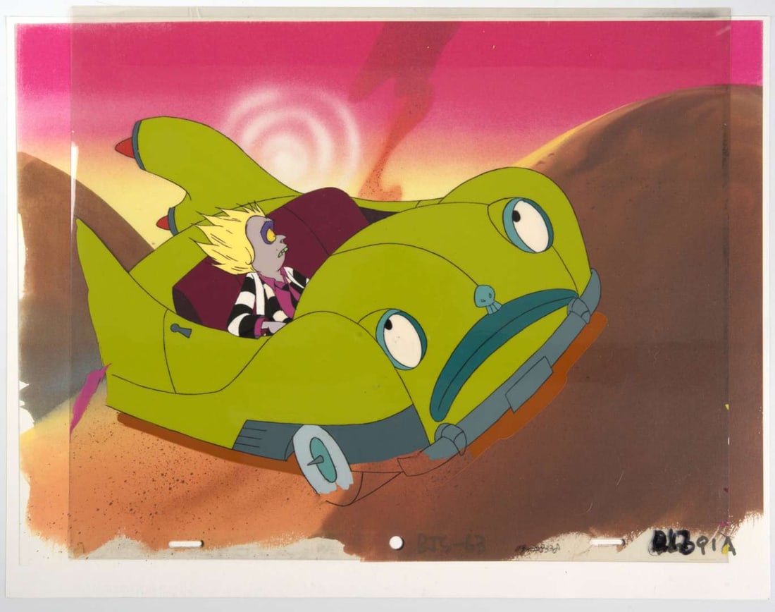 Beetlejuice The Animated Series Original Beetlejuice Doomie Production Cel (Tim Burton/Warner Bros, (1 of 5)