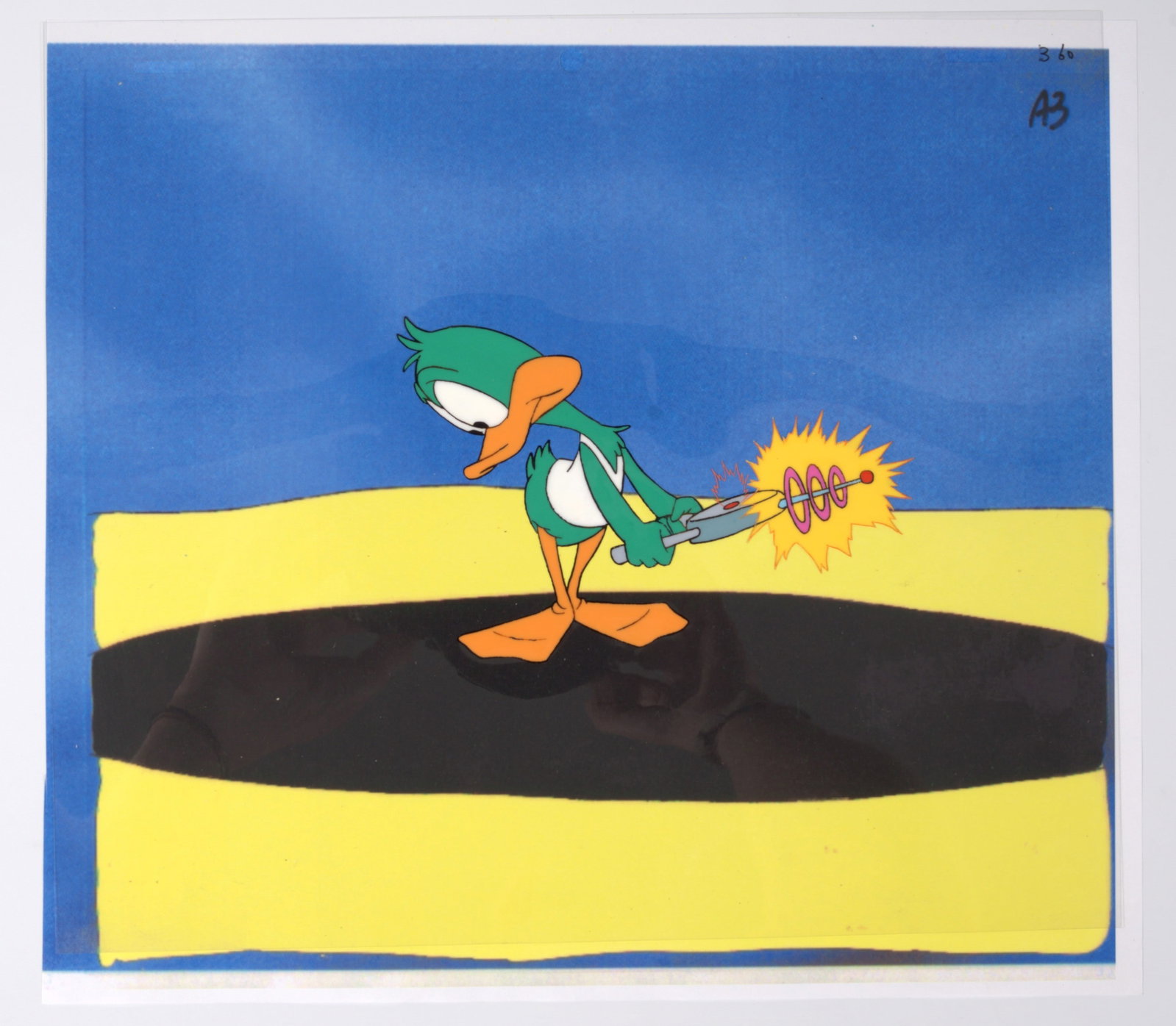 Tiny Toon Adventures Original Production Animation Cel Plucky Duck (Warner Bros, 1990) (1 of 3)