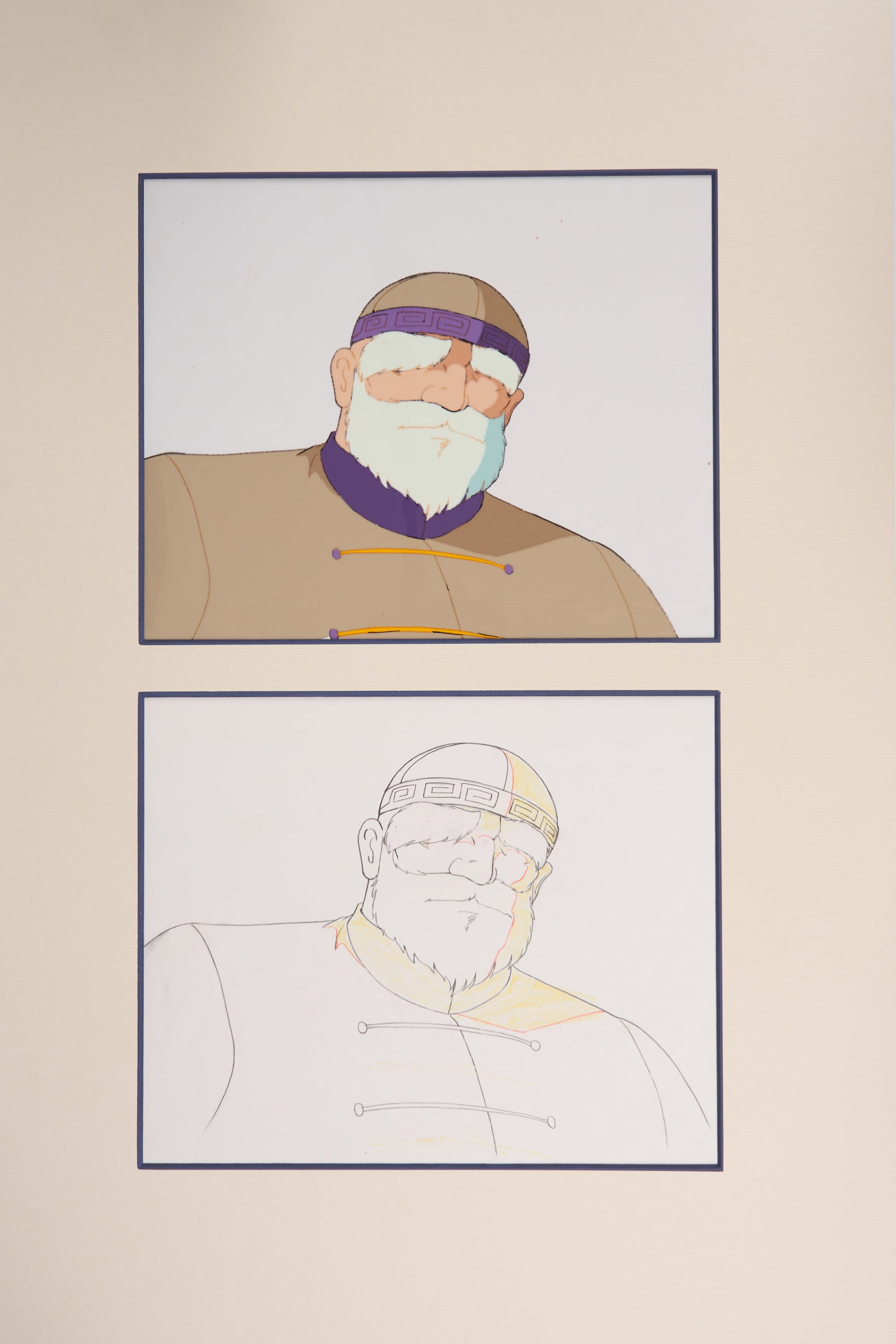 Tatakae!! Ramenman Original Ch?n Zongm?ng Animation Cel And Drawing (Toei Animation, 1988) Total 2 (1 of 2)