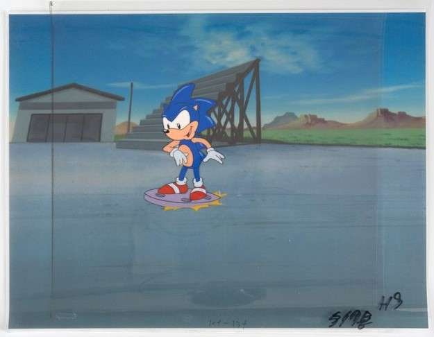 Adventures of Sonic the Hedgehog Hand Painted Original Production Animation Cels (DIC, 1993) Total 4 (1 of 11)