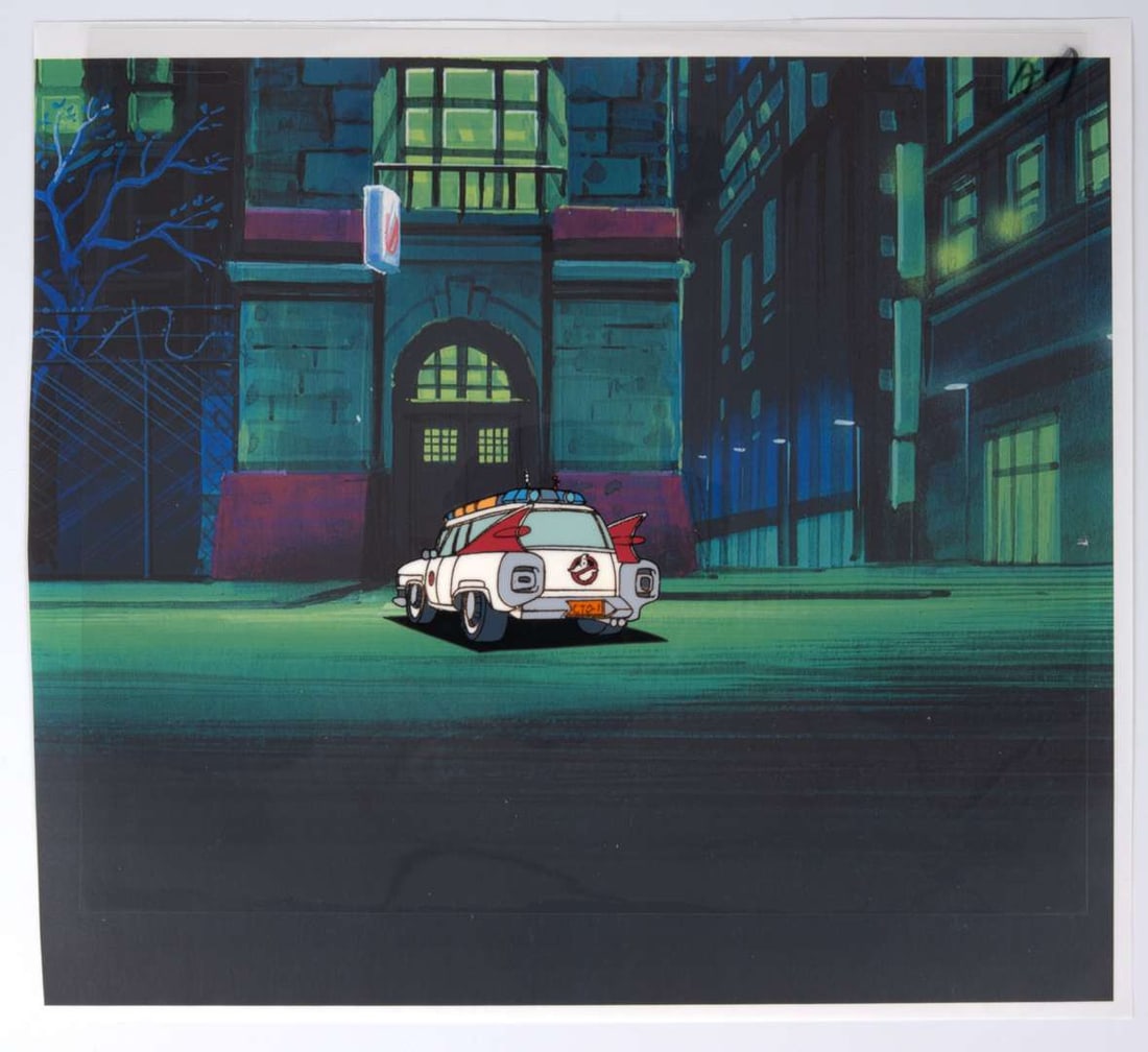 The Real Ghostbusters Original Title Sequence Ecto-1 Production Cel (DIC Animation, 1983-1991) (1 of 2)