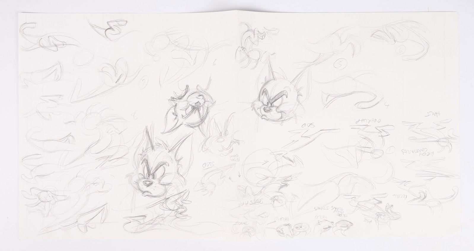 Tom And Jerry Animation Drawings For Ford Mondeo Advert (Large Company, 2003) Approx. 70+ (1 of 16)