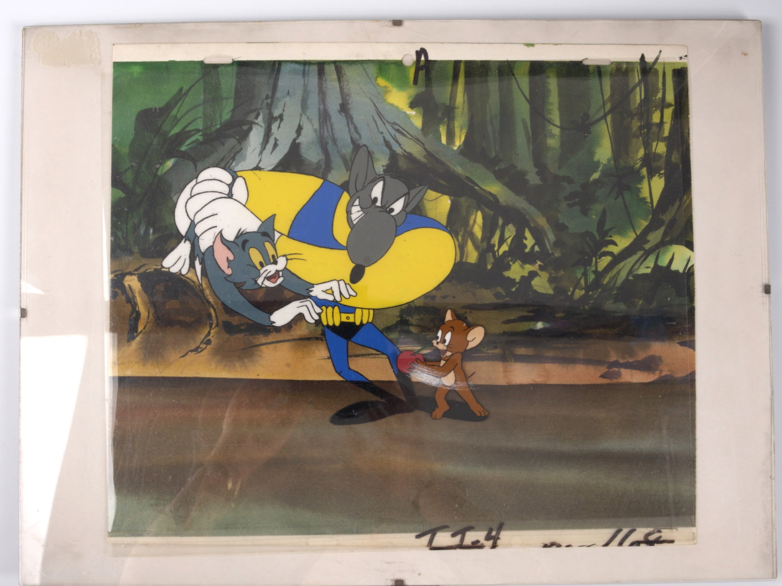 The Tom and Jerry Comedy Show Original Layer Production Cel and Background (Filmation, 1980-82) (1 of 2)
