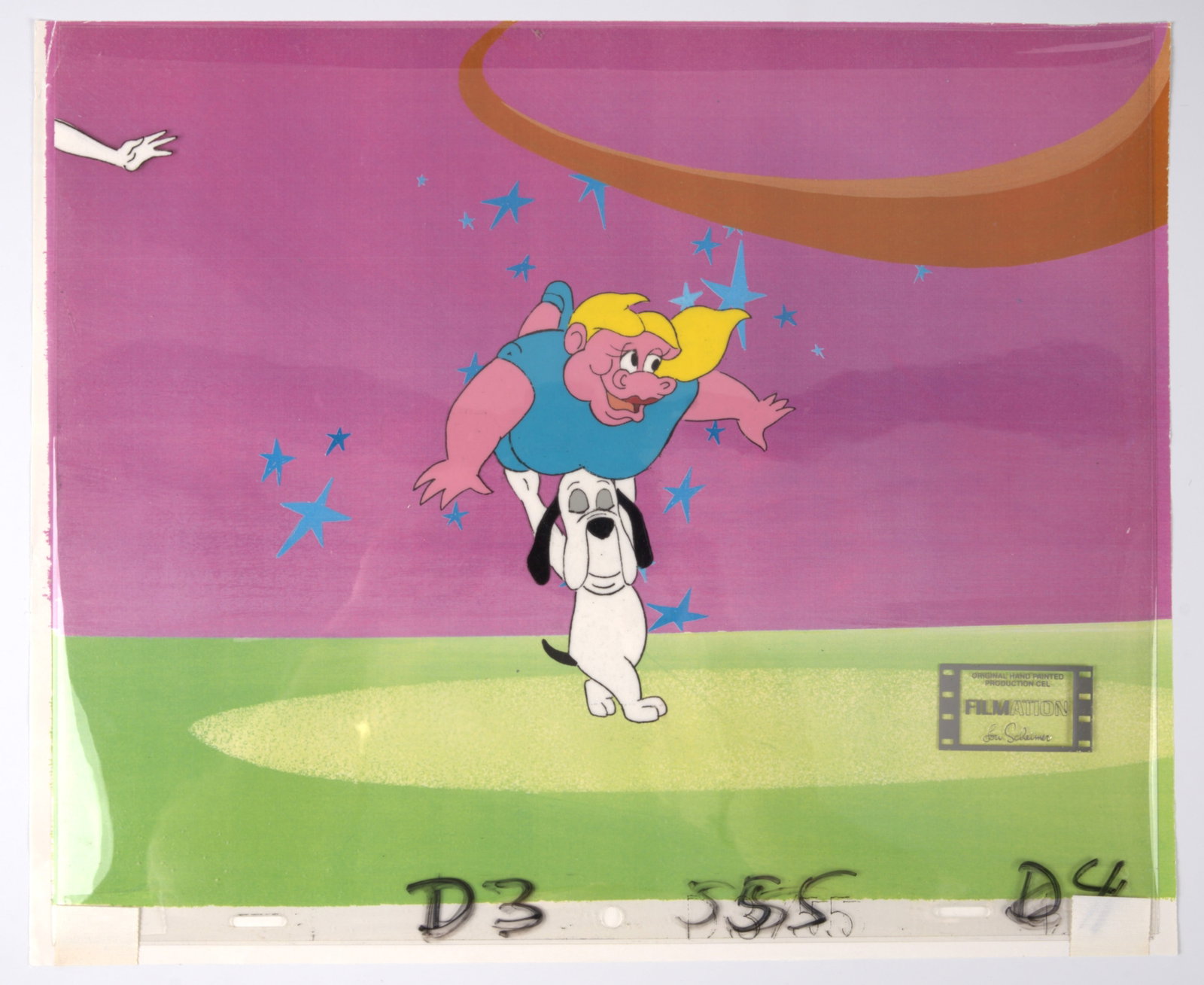 Tom and Jerry Comedy Show Disco Droopy Hand Painted Production Cels (Filmation, 1980) Total 2 (1 of 7)