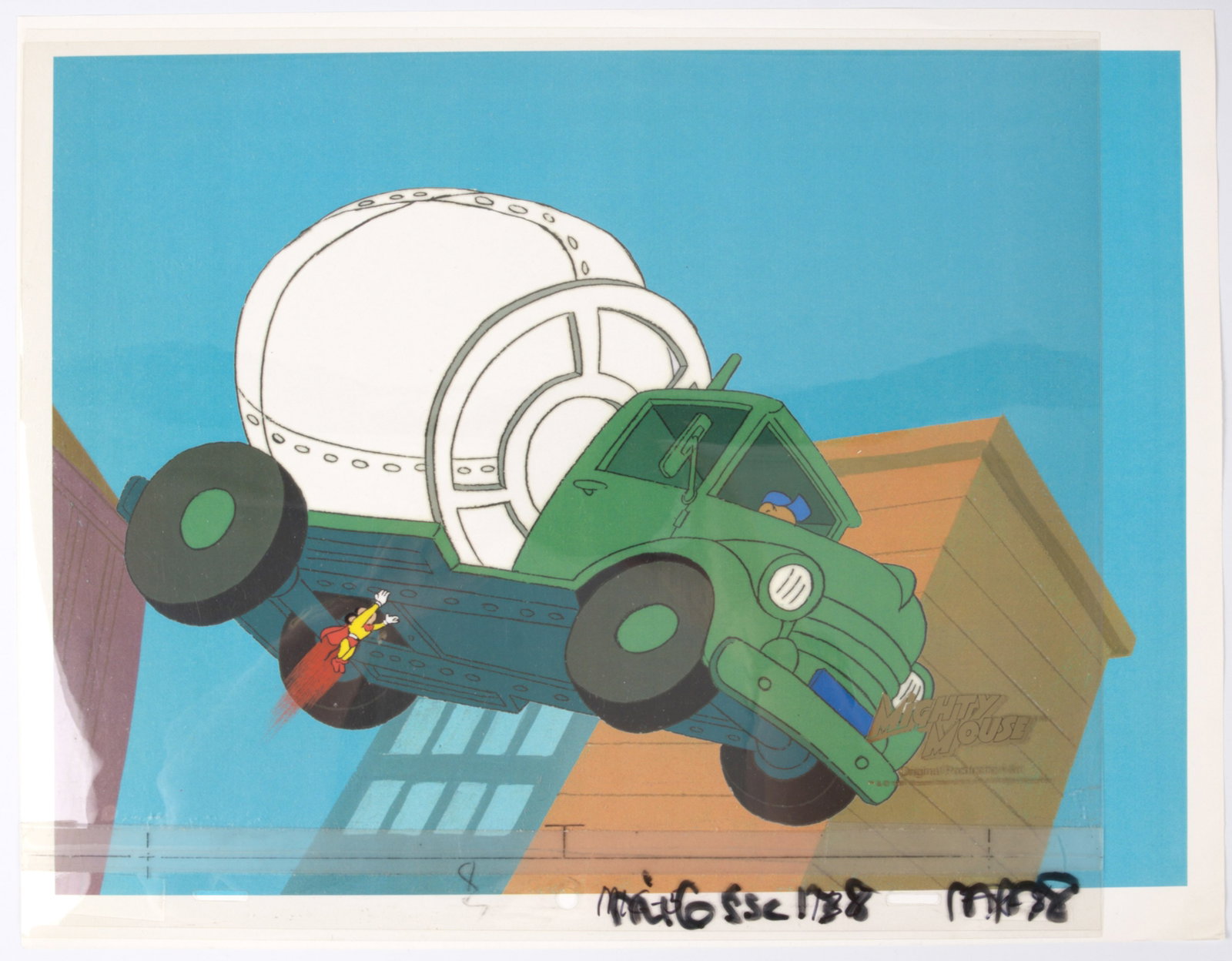 New Adventures of Mighty Mouse and Heckle & Jeckle Two Layer Production Cel (Filmation, 1981) Total (1 of 9)