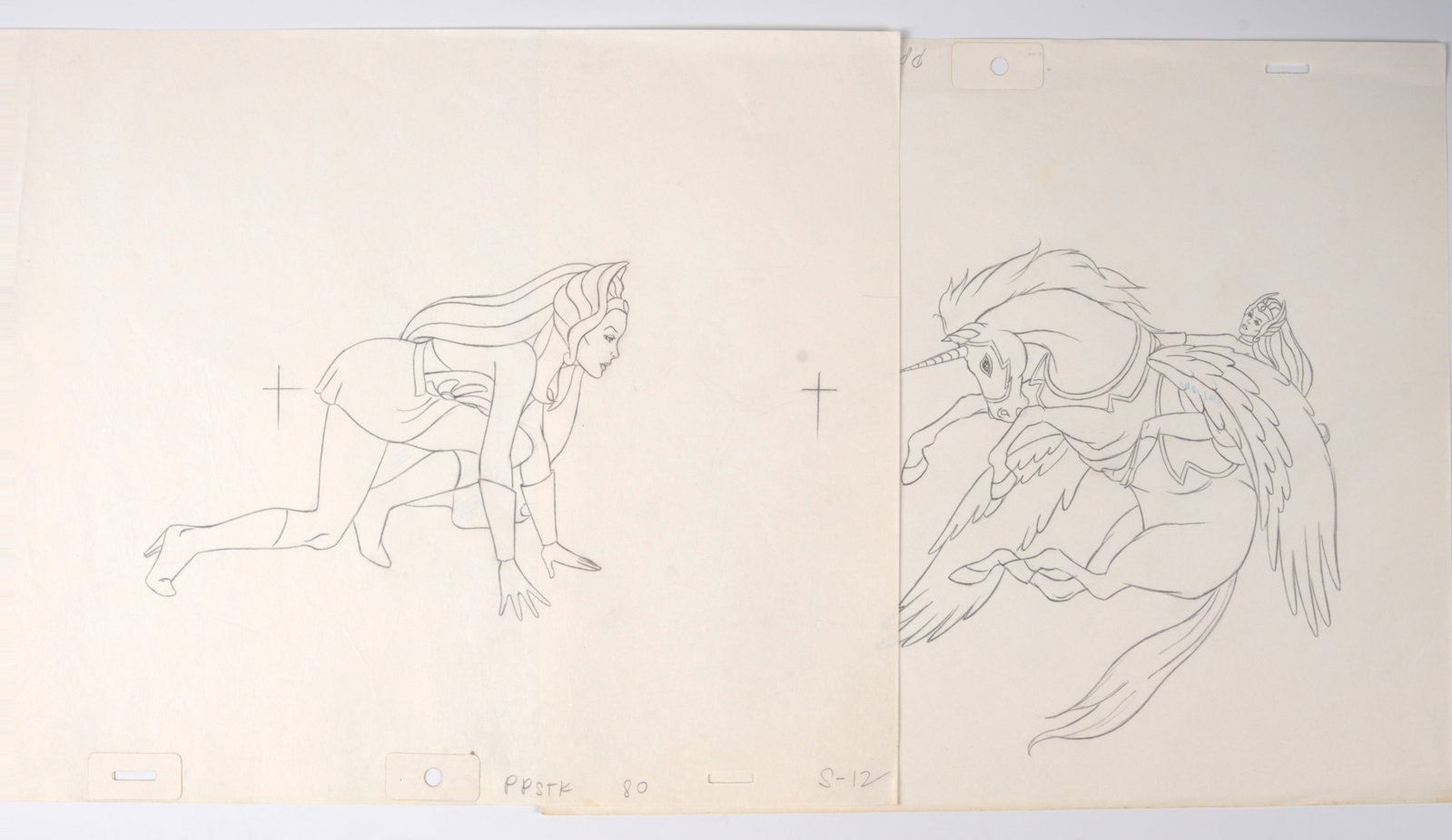 She-Ra Princess of Power Original Stock Animation Drawing (Filmation, 1985-1987) Total 2 (1 of 3)