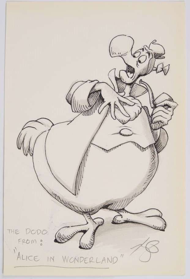 Romy Garcia Alice In Wonderlan Original Art of Mad Hatter and The Dodo Bird & Cruella De Vil (Walt (1 of 5)