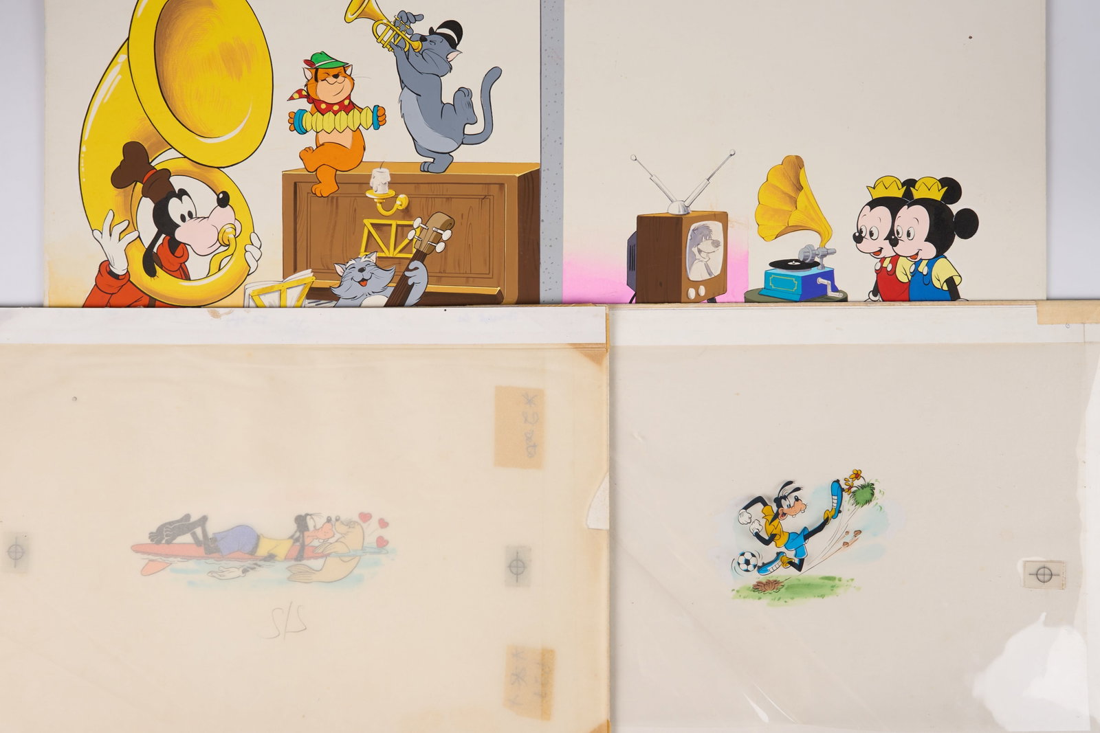 Goofy Original Production Cels from Water Sports and Disney Artwork Total 3 (1 of 7)