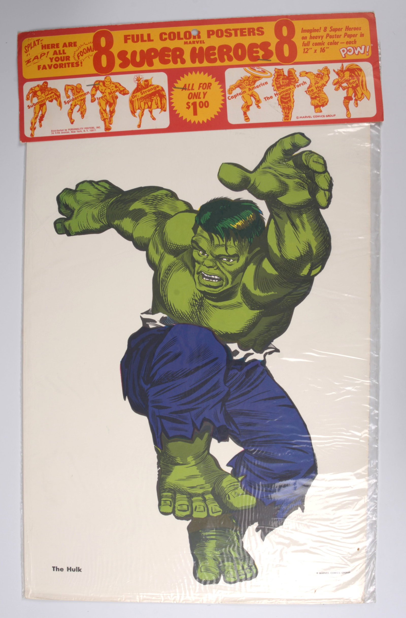 Unopened Merry Marvel Marching Society (MMMS) 8 Full Colour Poster Set (Marvel, 1966) (1 of 4)