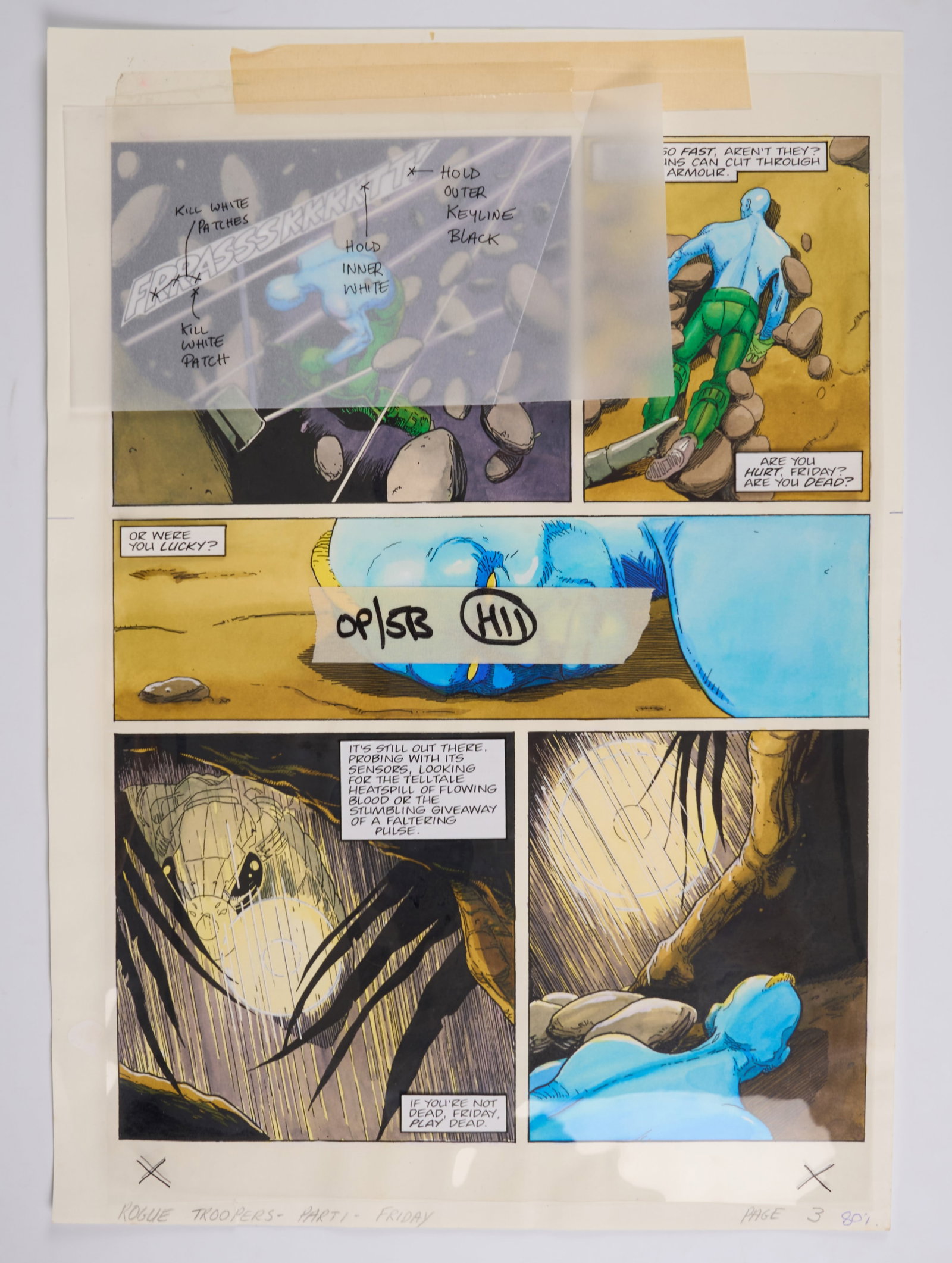 Alex Ronald 2000 AD Prog #1014 & #1022 Rogue Troopers Rogue Trooper Friday Colour Story Pages (1 of 10)