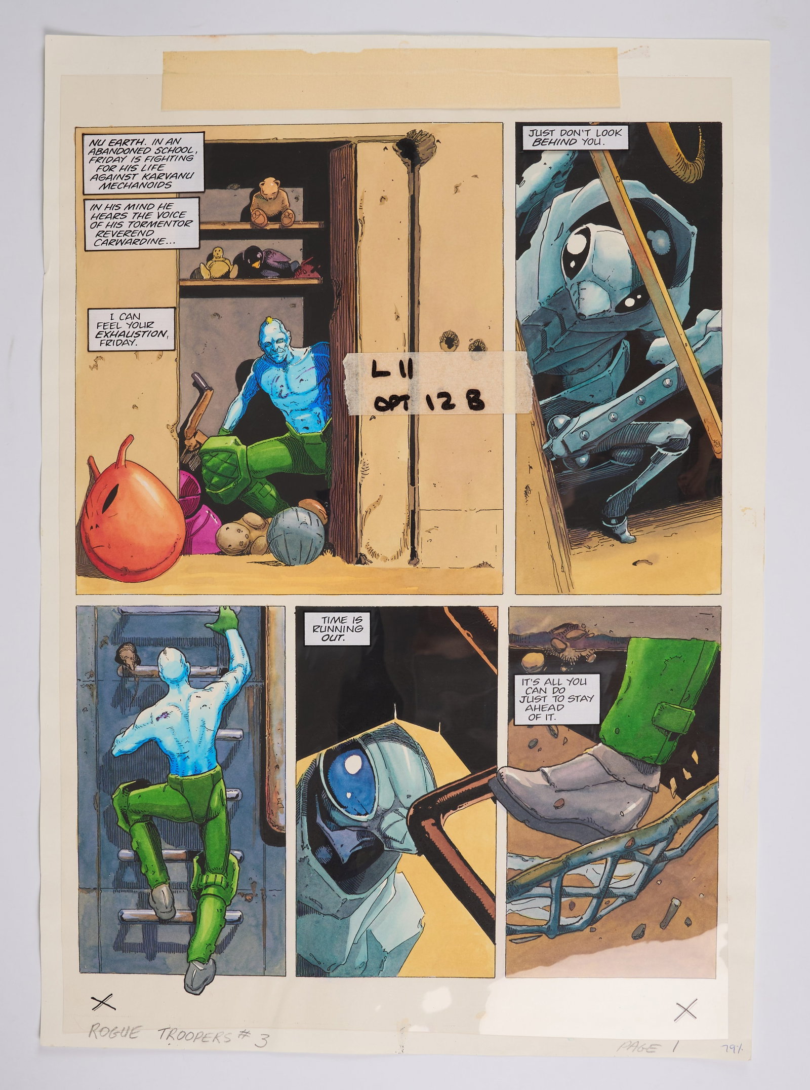 Alex Ronald 2000 AD Prog #1016 Rogue Troopers Rogue Trooper Friday Colour Story Pages (Fleetway, (1 of 14)