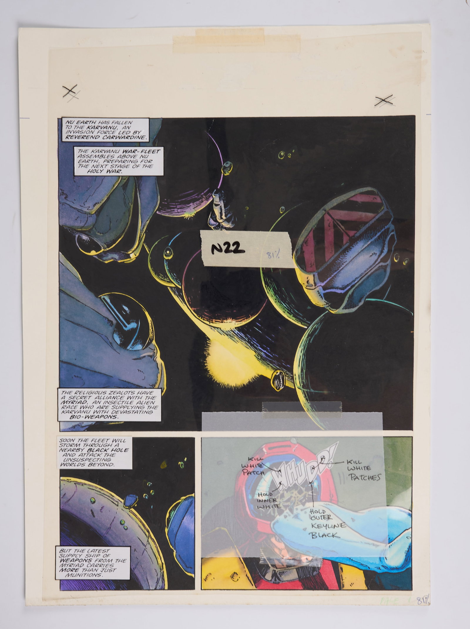 Alex Ronald 2000 AD Prog #1021 Rogue Troopers Rogue Trooper Friday Colour Story Pages (Fleetway, (1 of 14)