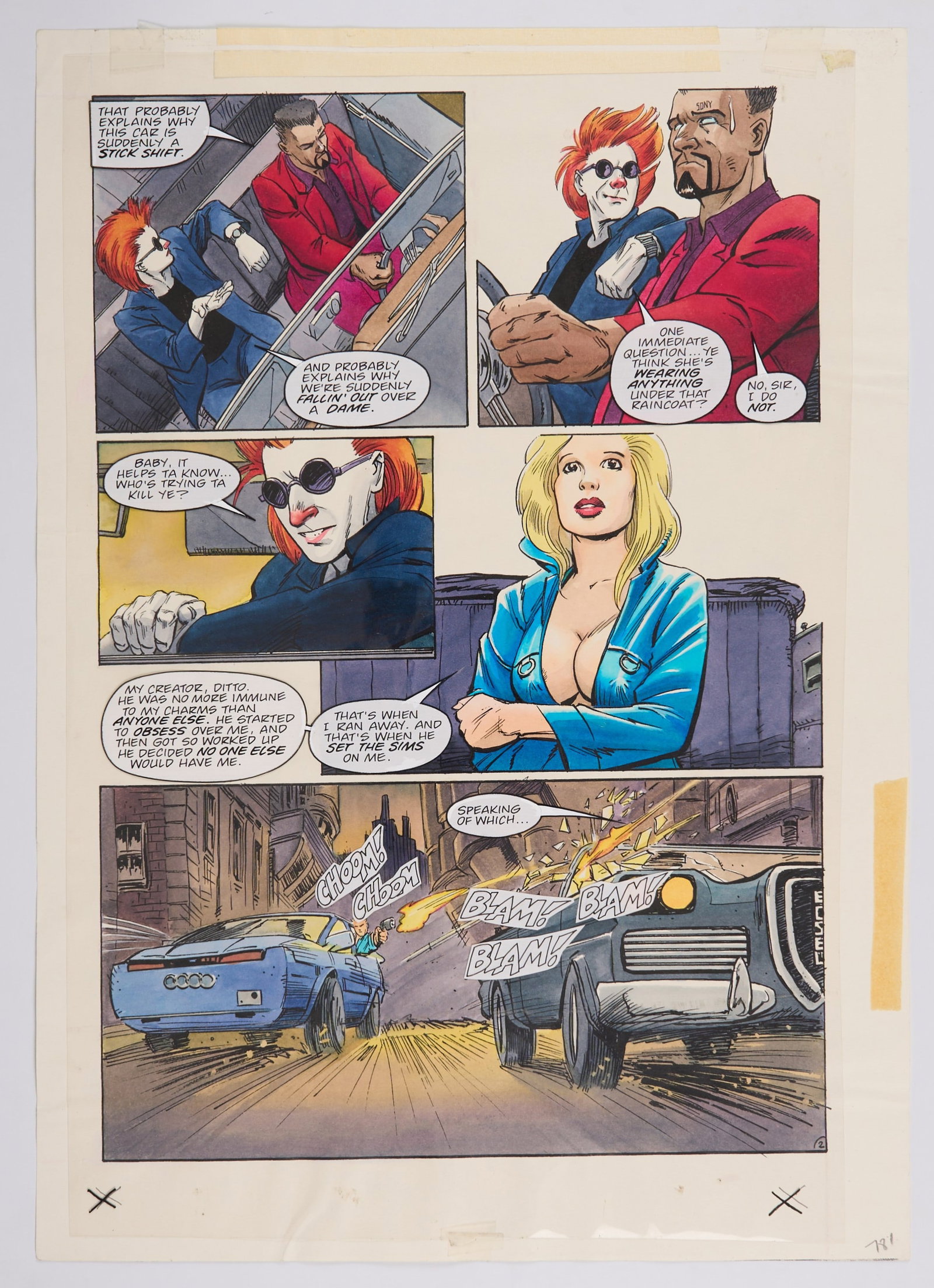 Peter Doherty & Mark Harrison 2000 AD Judge Dredd Megazine #69 And 2000 AD Prog #1087 Story Pages: 2000 AD Judge Dredd Megazine #69 And 2000 AD Prog #1087 Story Pages (Fleetway, 1994-98) Total 2.Colour story pages from Judge Dredd Megazine #69 ?Armitage: City Of The Dead Prologue?, page 4. Art by P